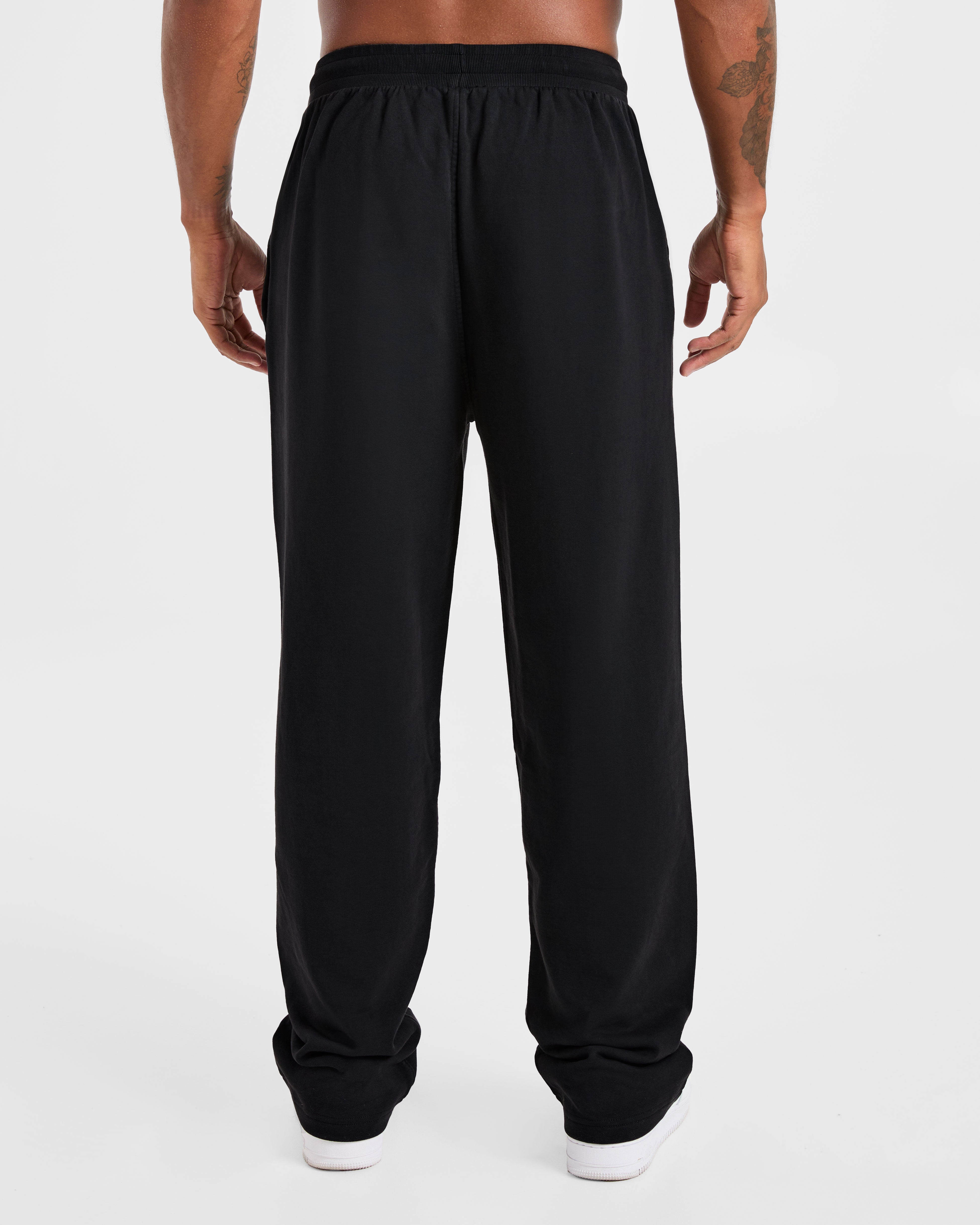 Elite Straight Leg Joggers - Zwart/Charcoal