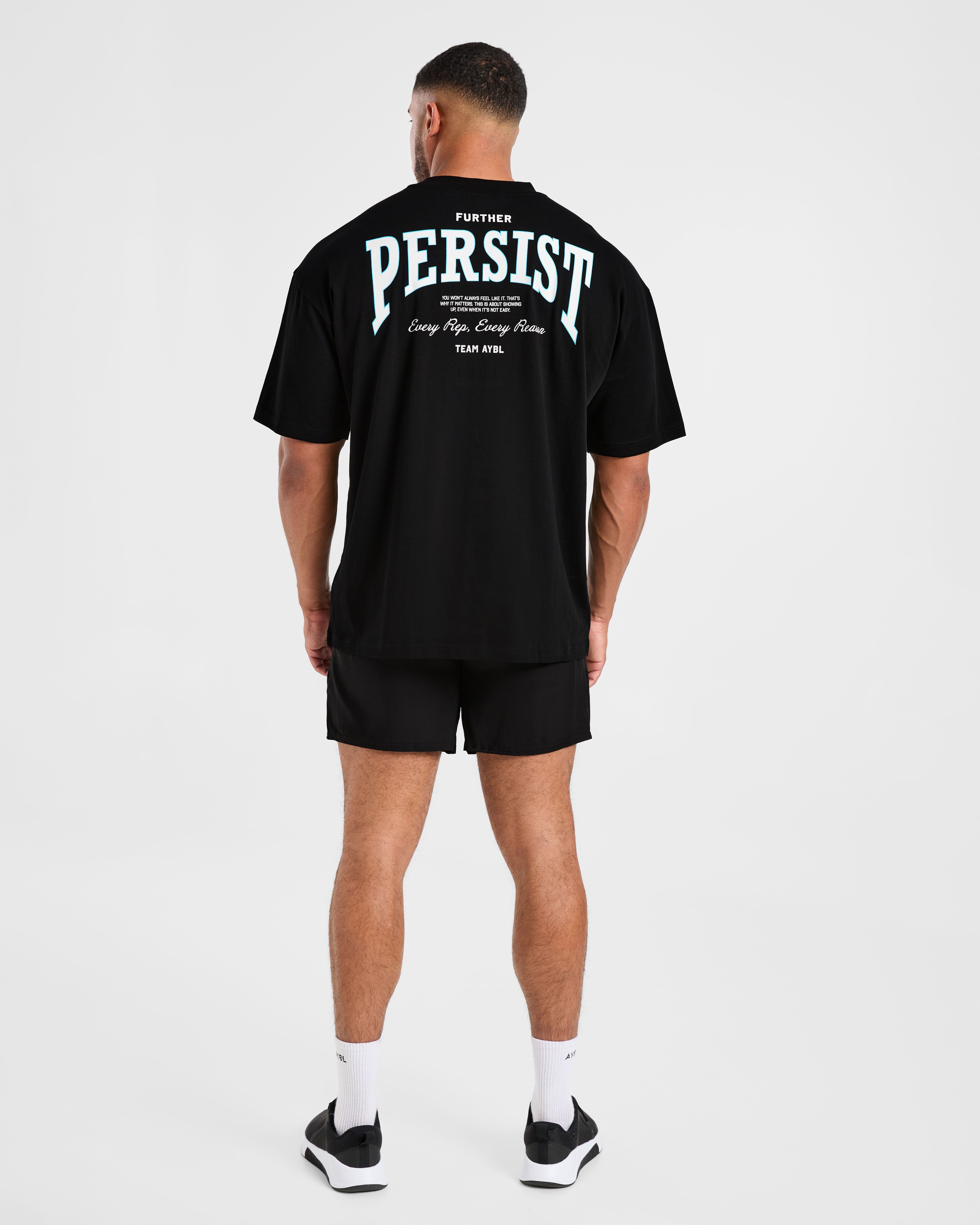 Cam Kissel x Persist Oversized T Shirt - Zwart