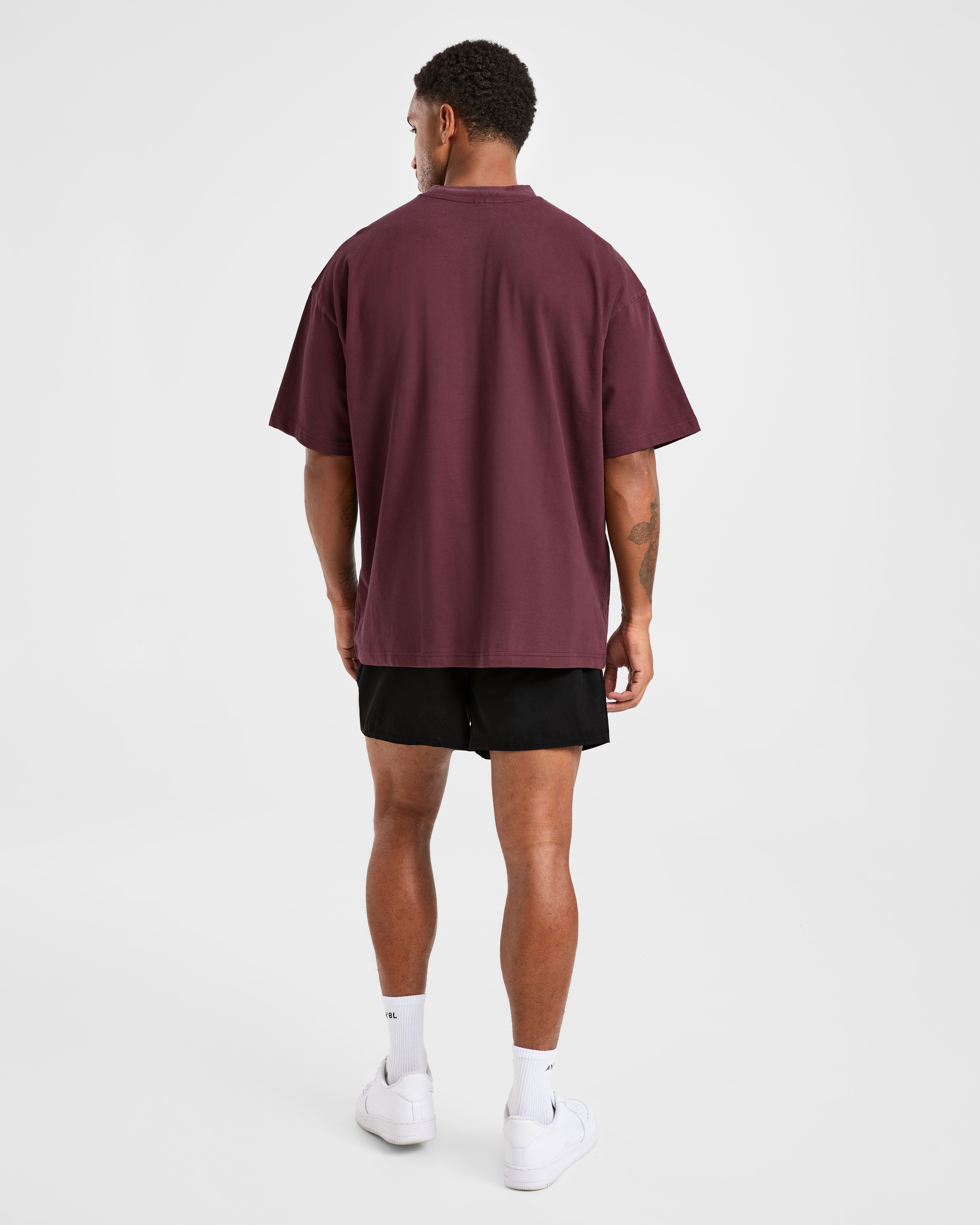 Elite Oversized T Shirt- Dusty Plum