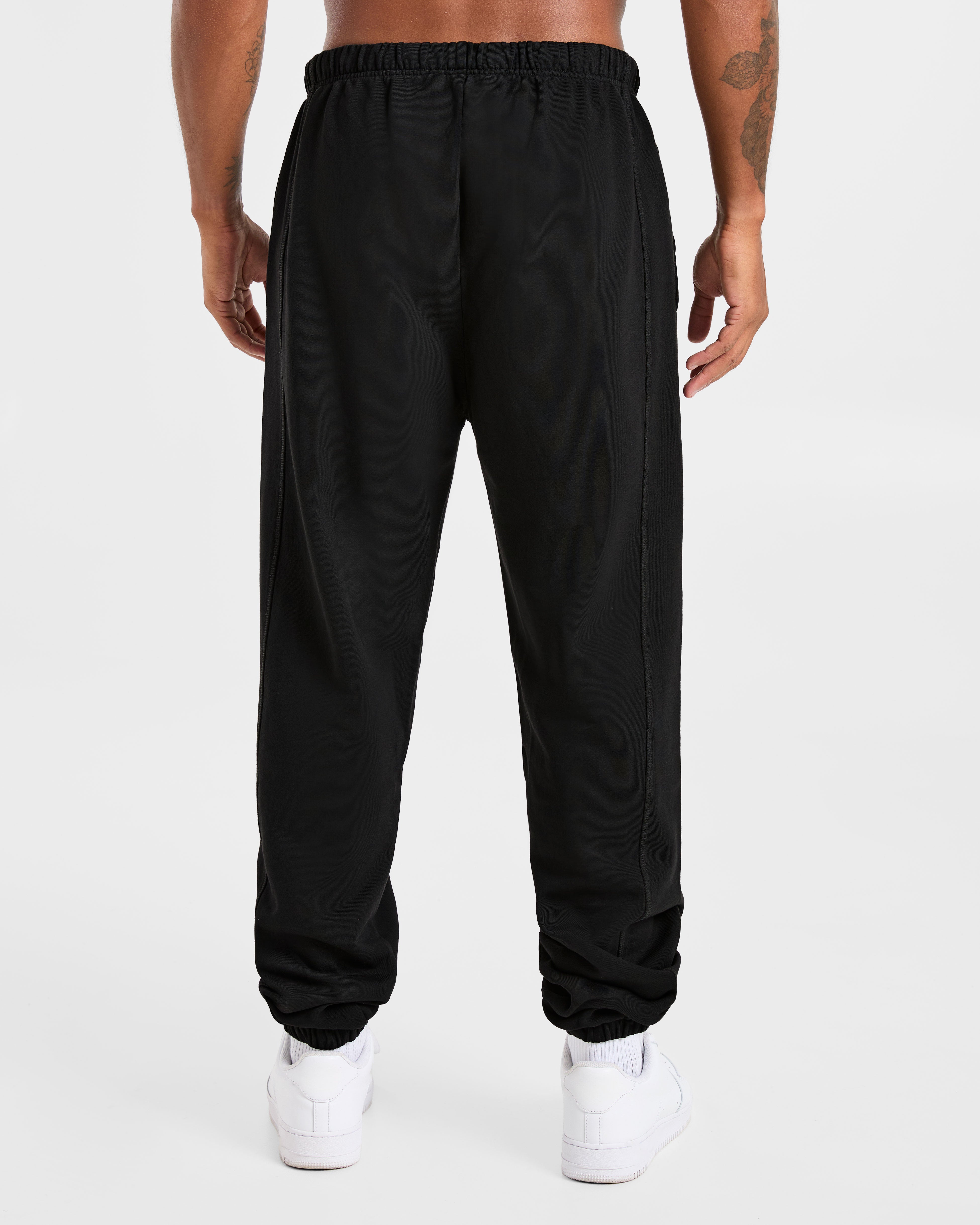 Lift Club Distressed Joggers - Zwart/Charcoal