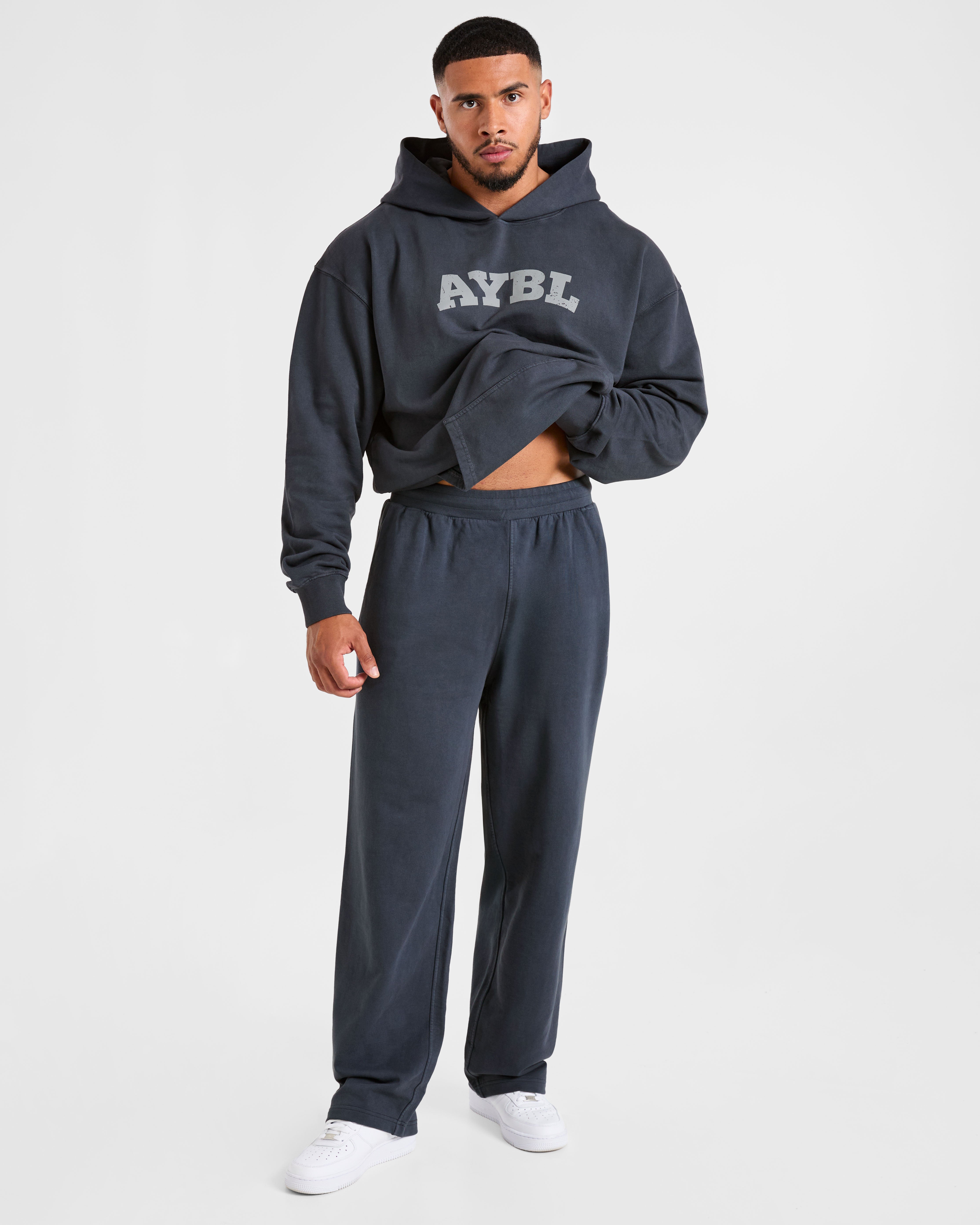 Elite Straight Leg Joggers - Heavy Blauw