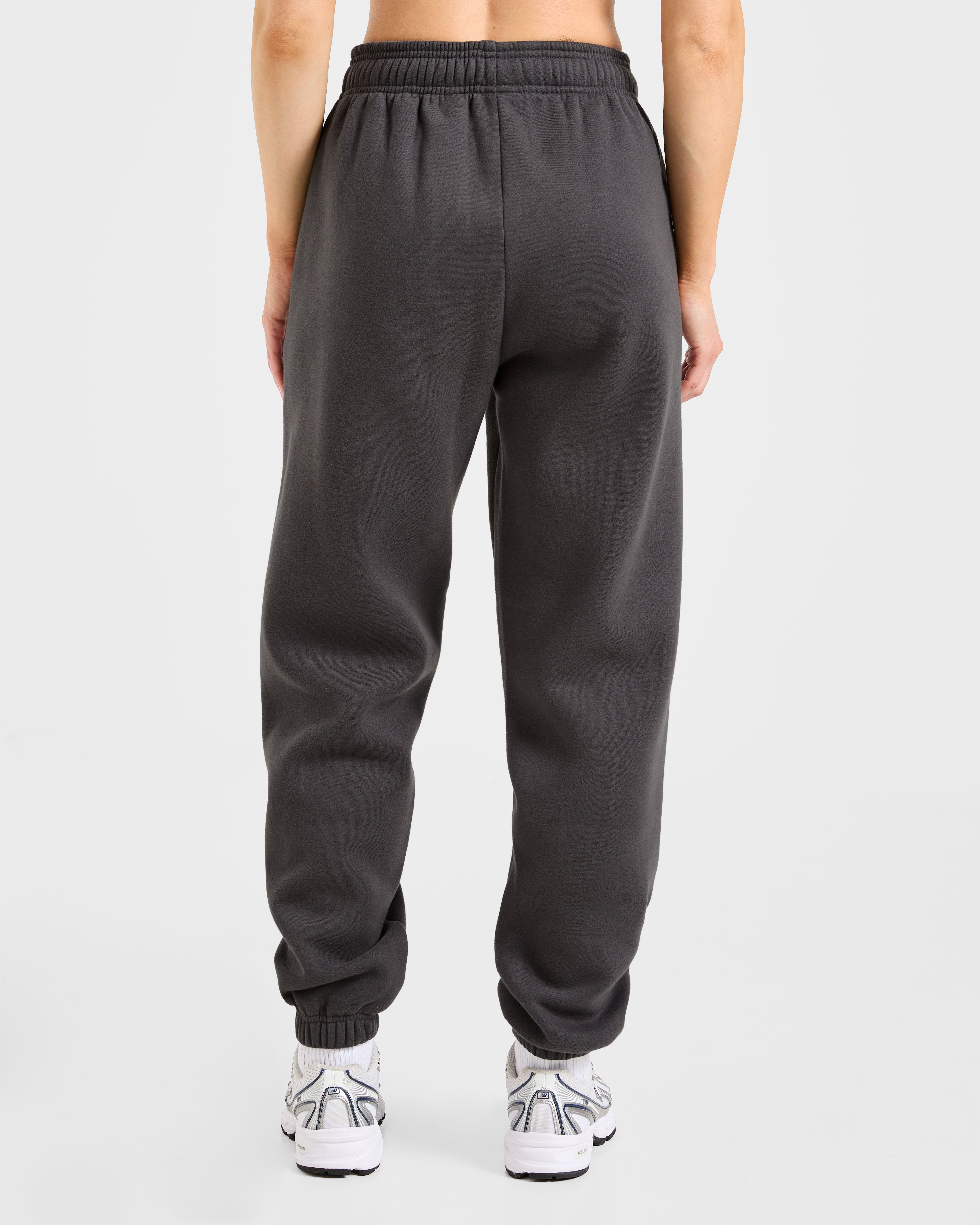 Sports Essentials Oversized Joggers - Charcoal/Roze