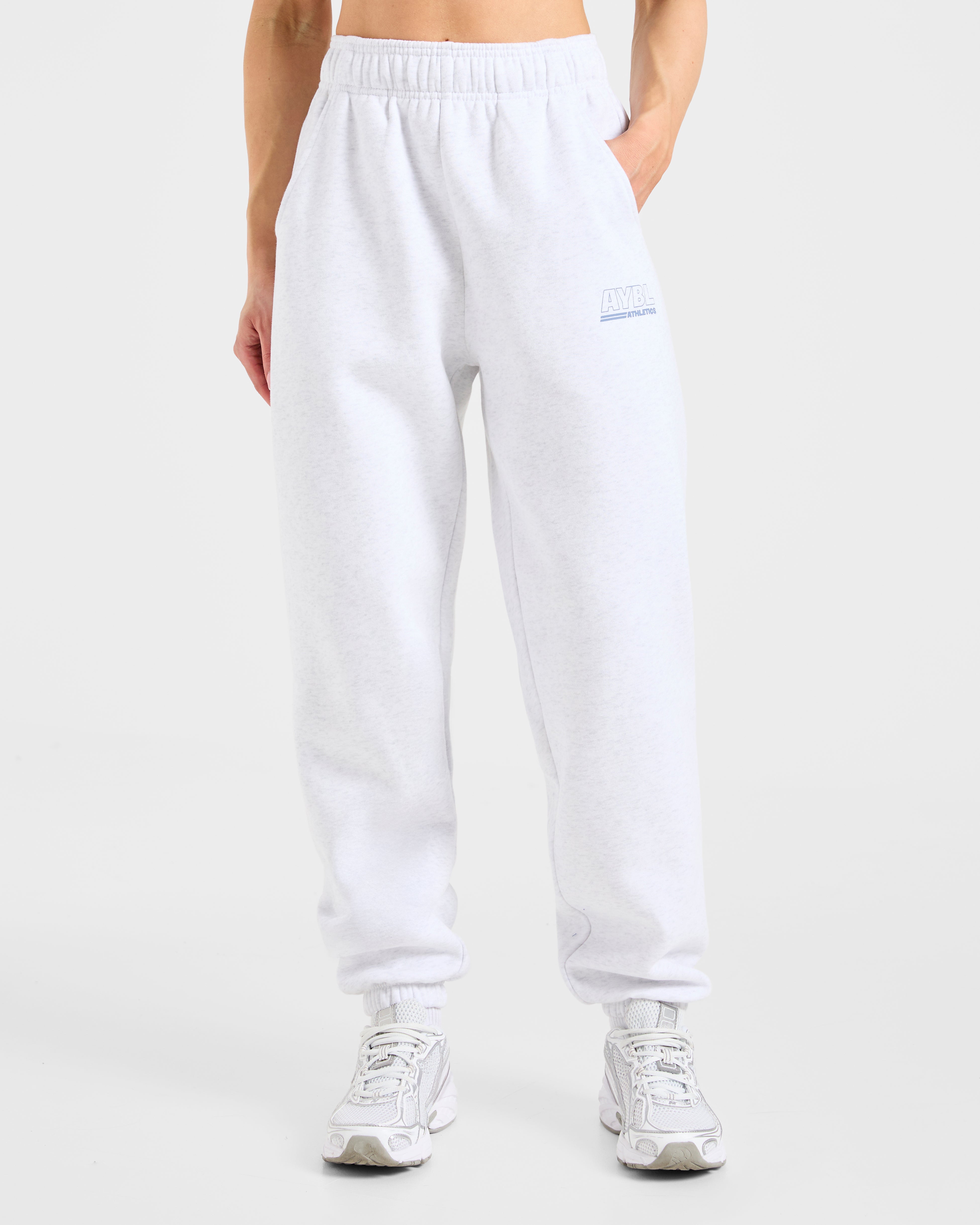 Athletics Track Oversized Joggers - Heather Grijs/Slate Blauw