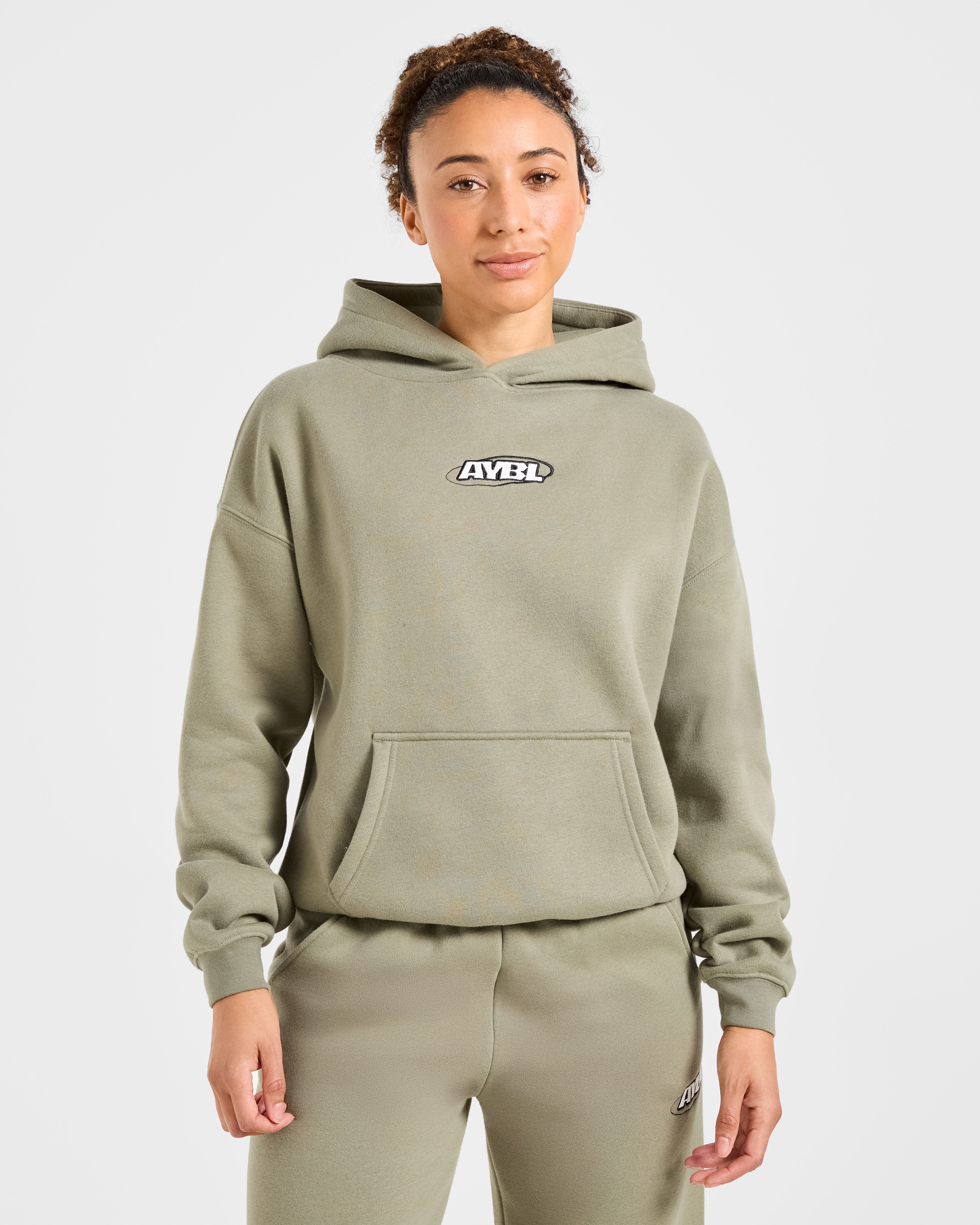 Sports Essentials Oversized Hoodie - Muted Olive