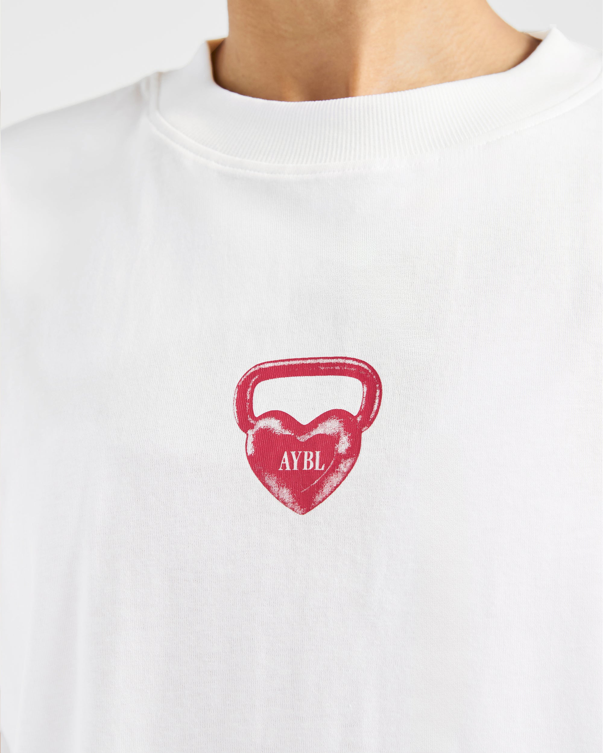 AYBL Lift Love Oversized T Shirt - Wit