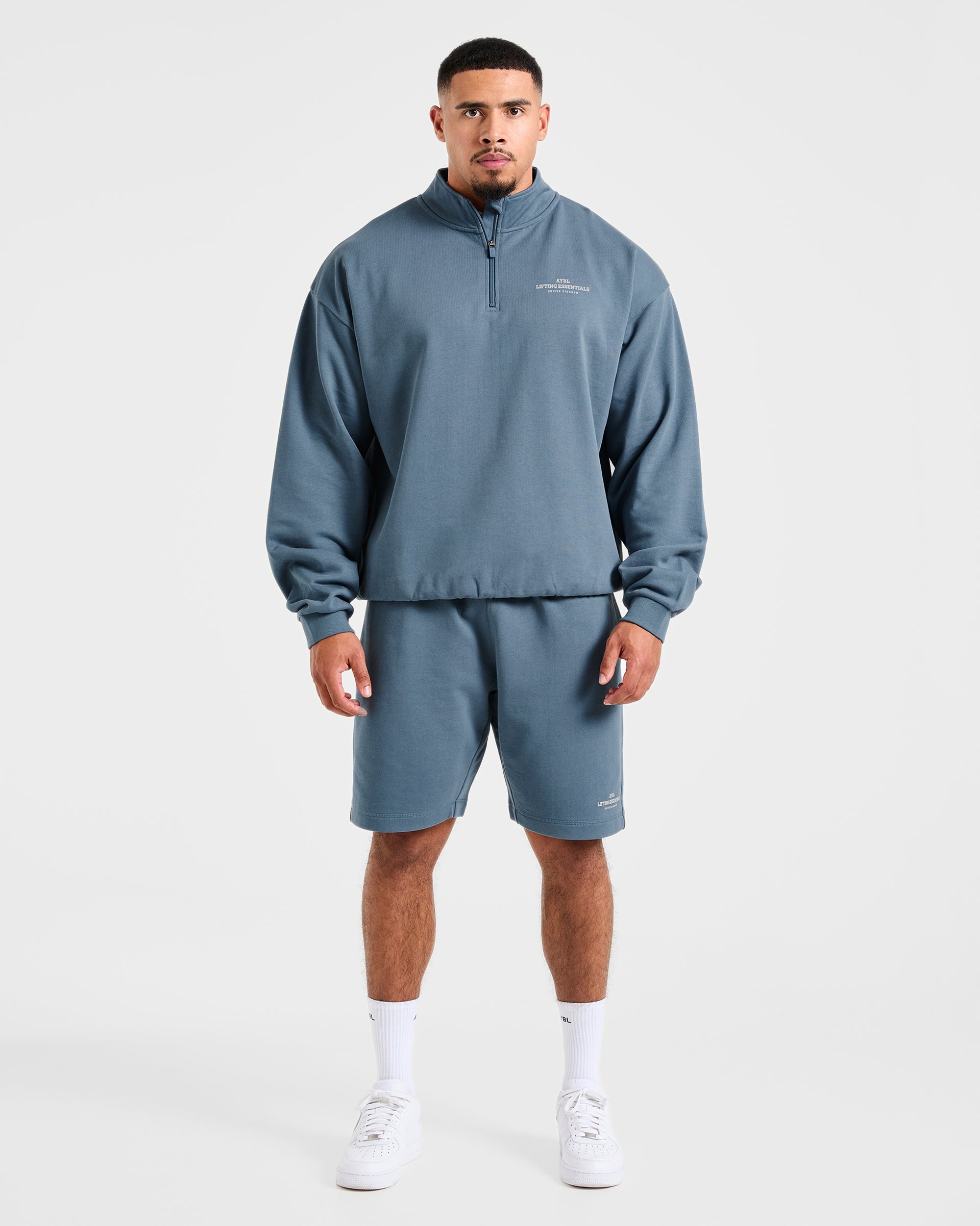 Apex Lifting Essentials 1/4 Zip Pullover - Titanium Blauw
