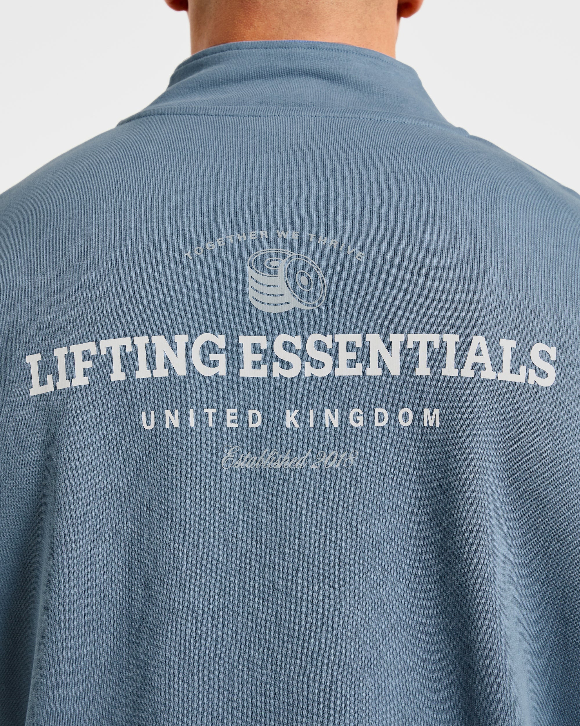 Apex Lifting Essentials 1/4 Zip Pullover - Titanium Blauw