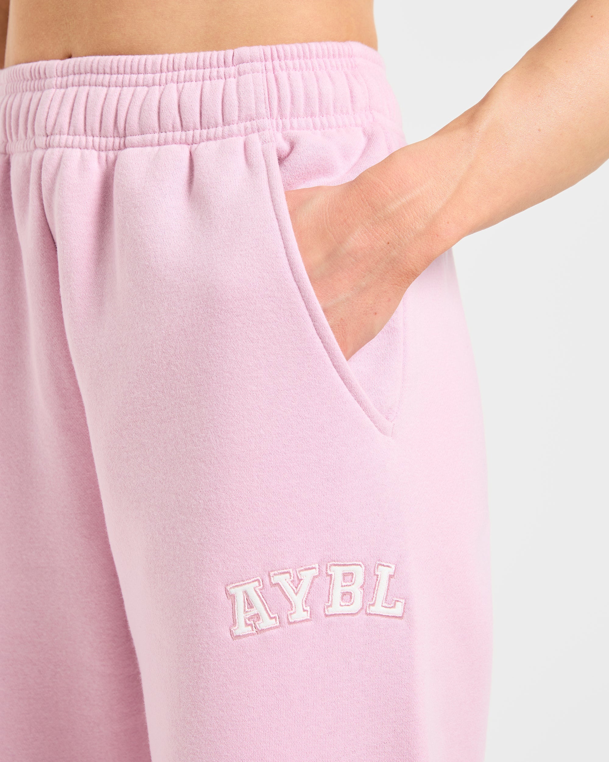 Varsity 2.0 Oversized Straight Leg Joggers - Iced Roze