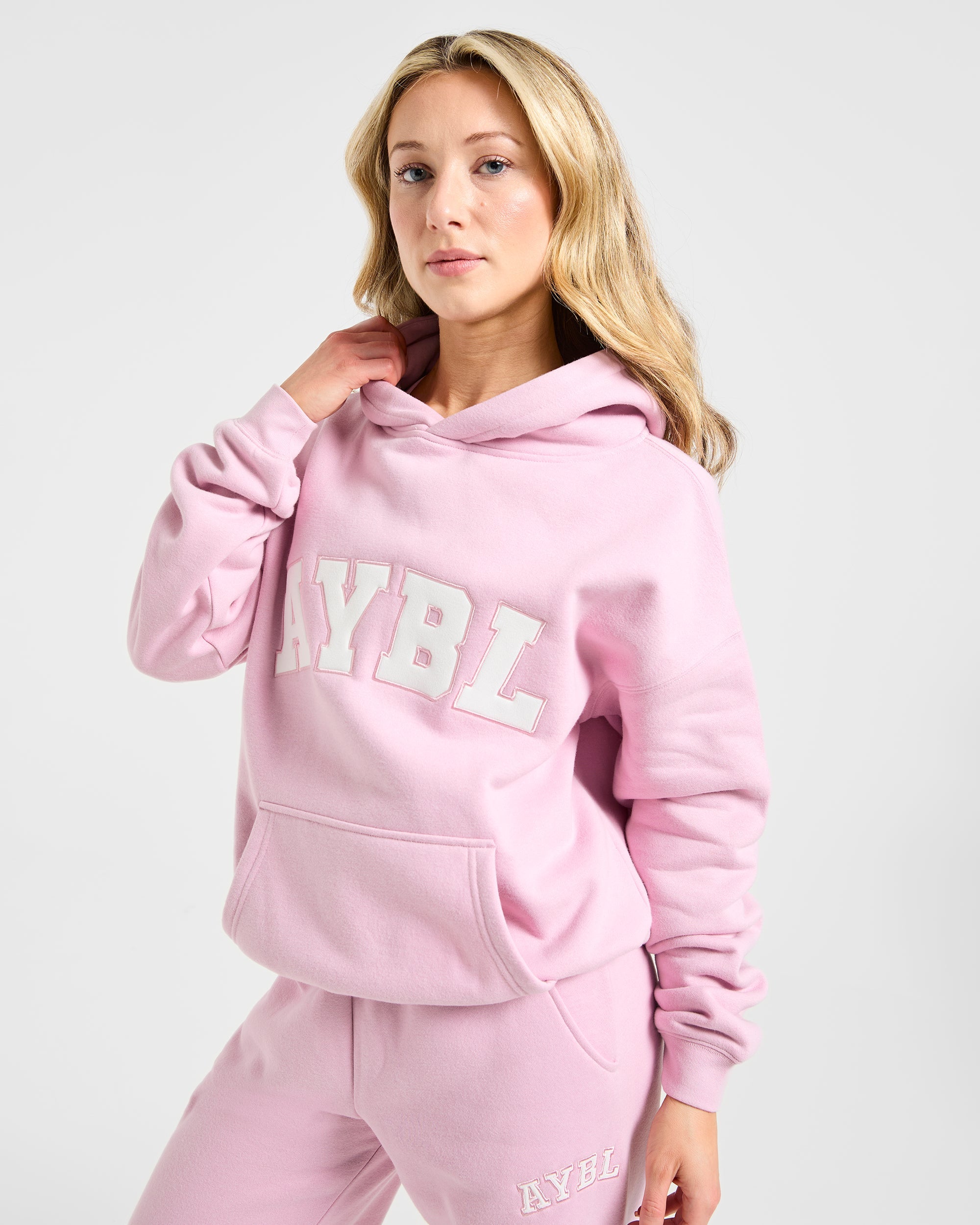 Varsity 2.0 Oversized Hoodie - Iced Roze