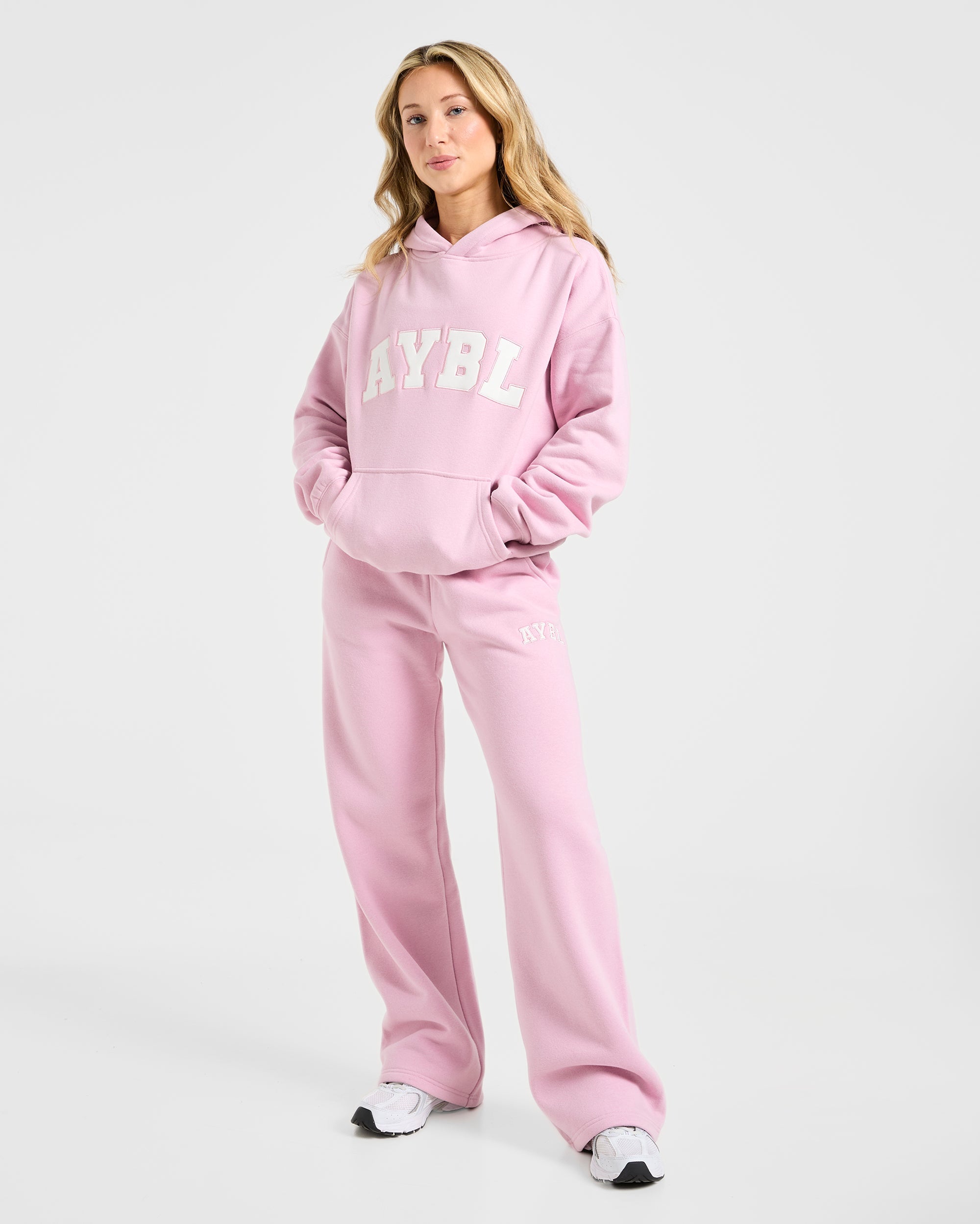 Varsity 2.0 Oversized Hoodie - Iced Roze