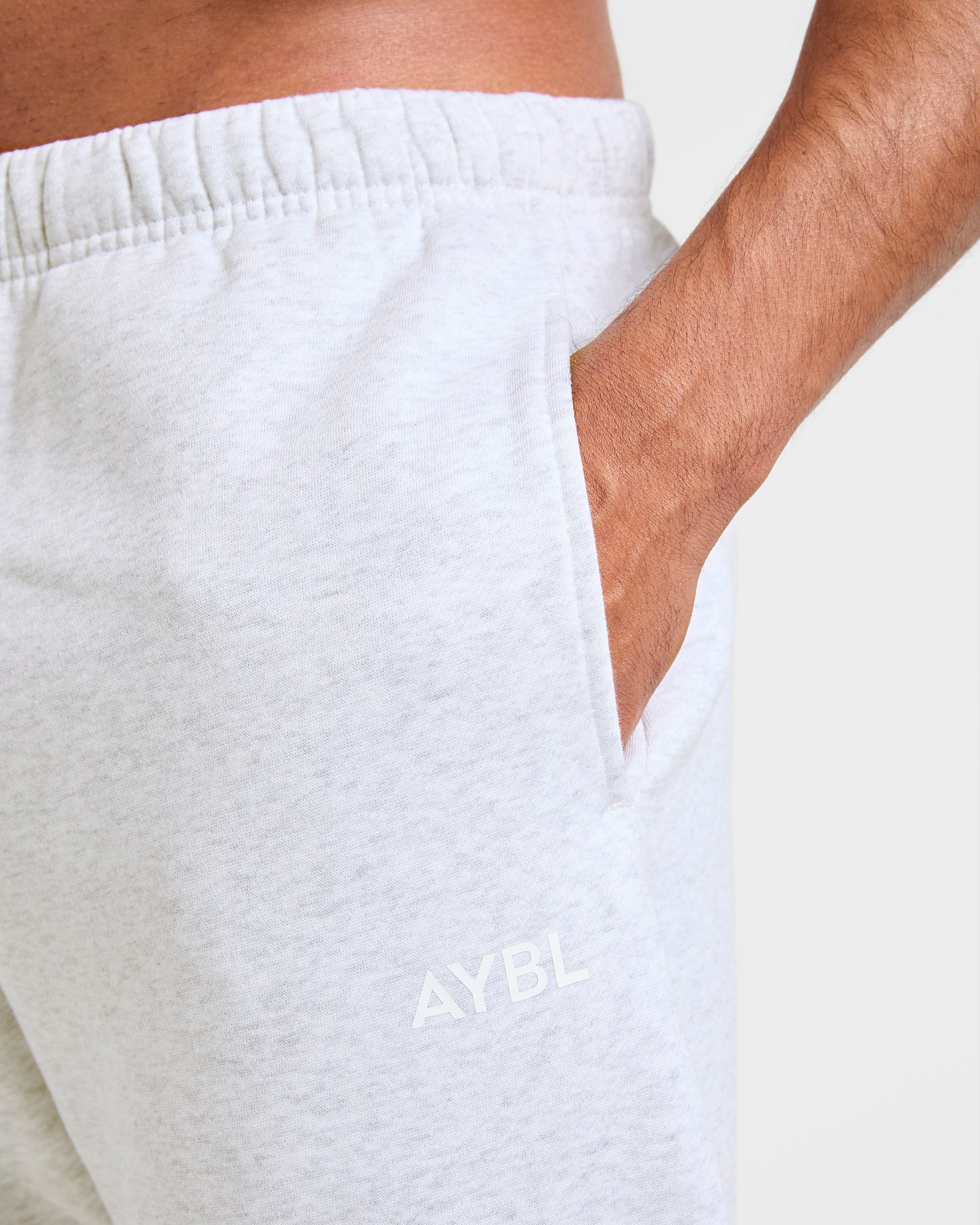 Essential Oversized Straight Leg Joggers - Grijs Marl