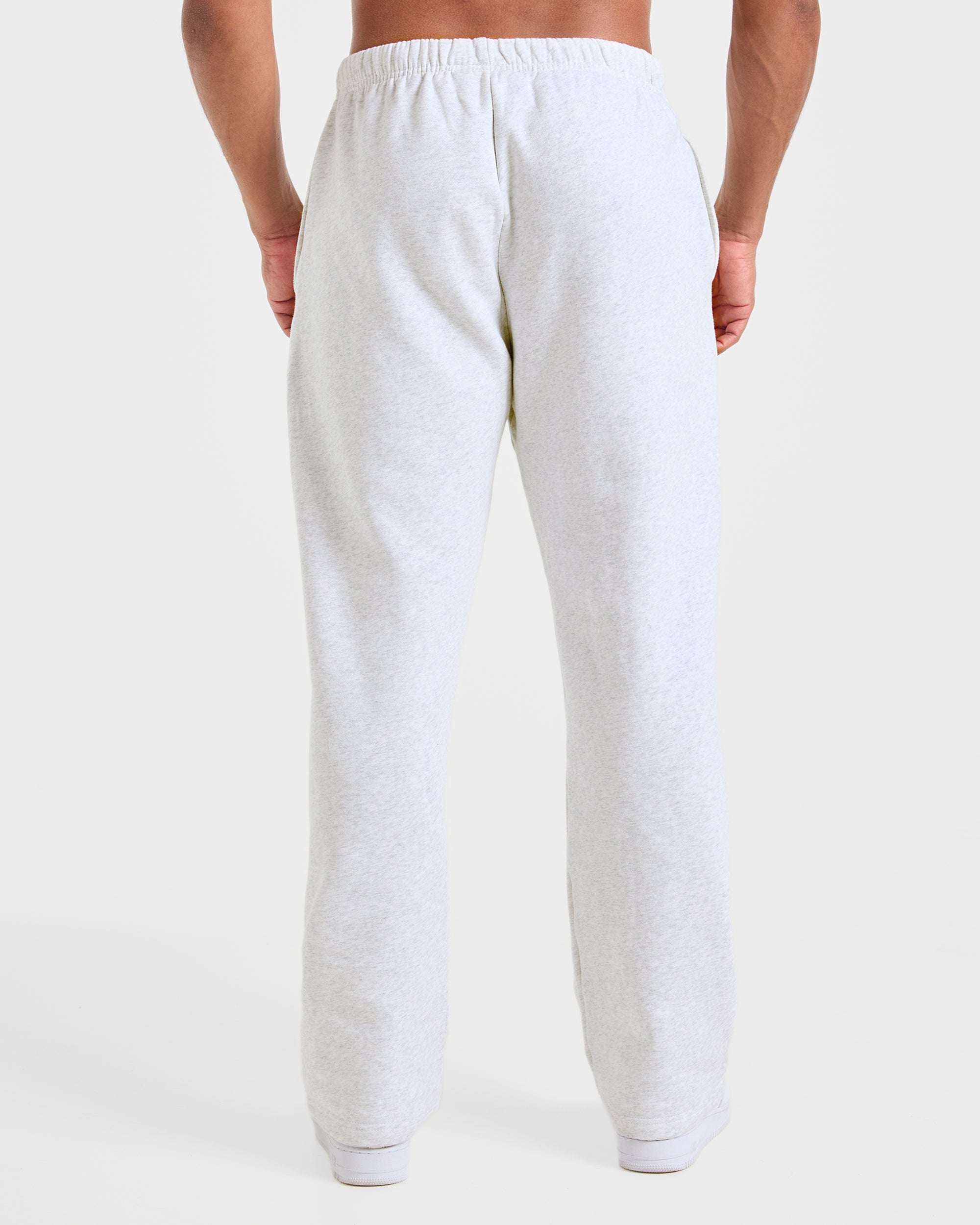 Essential Oversized Straight Leg Joggers - Grijs Marl