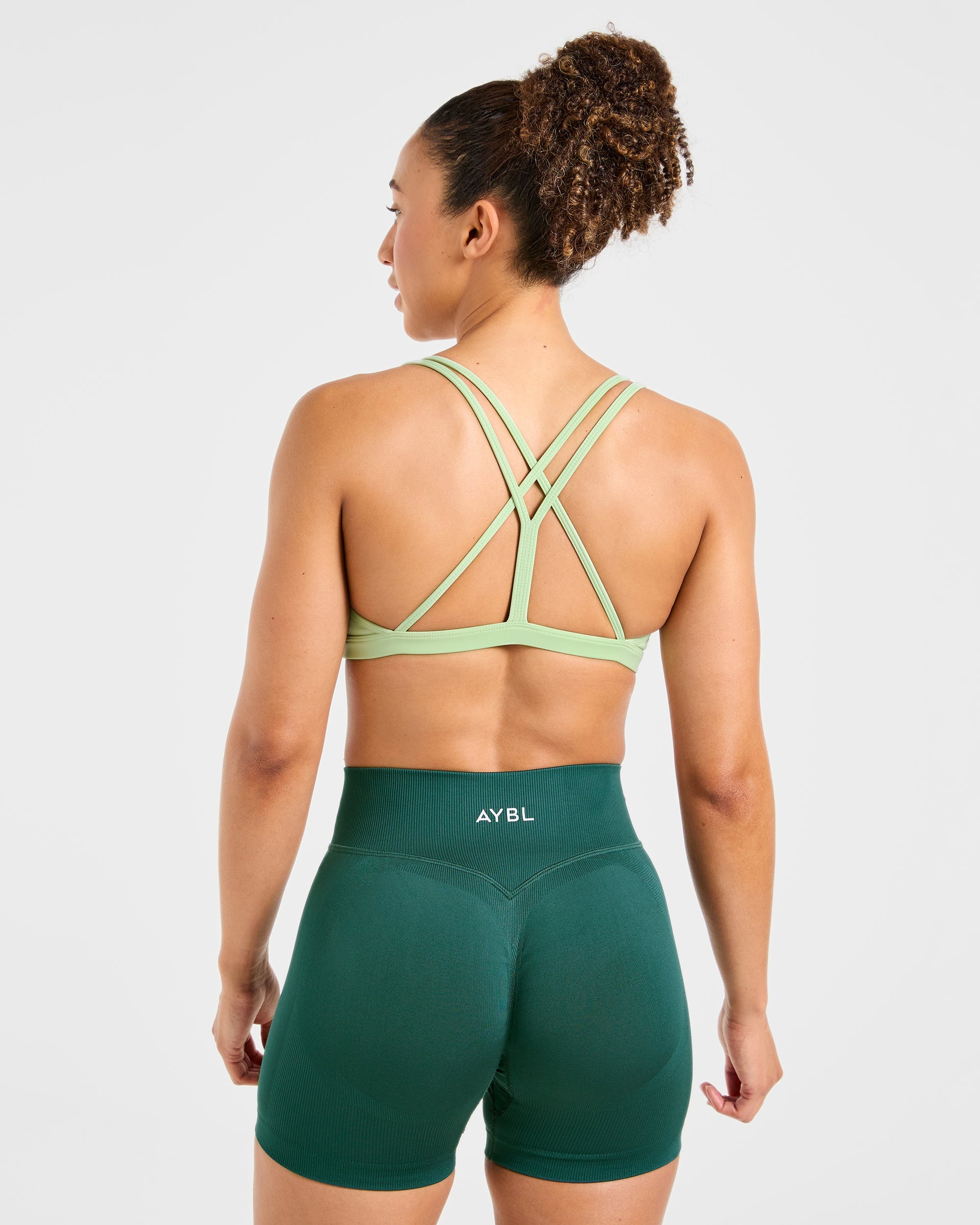 Essential Strappy Sports Bra - Soft Groen