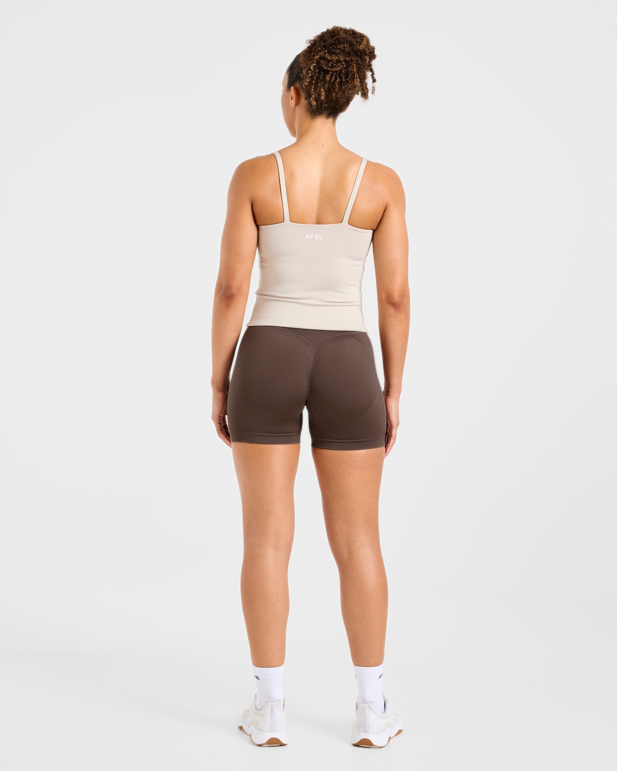 Essential Strappy Tank Top - Taupe