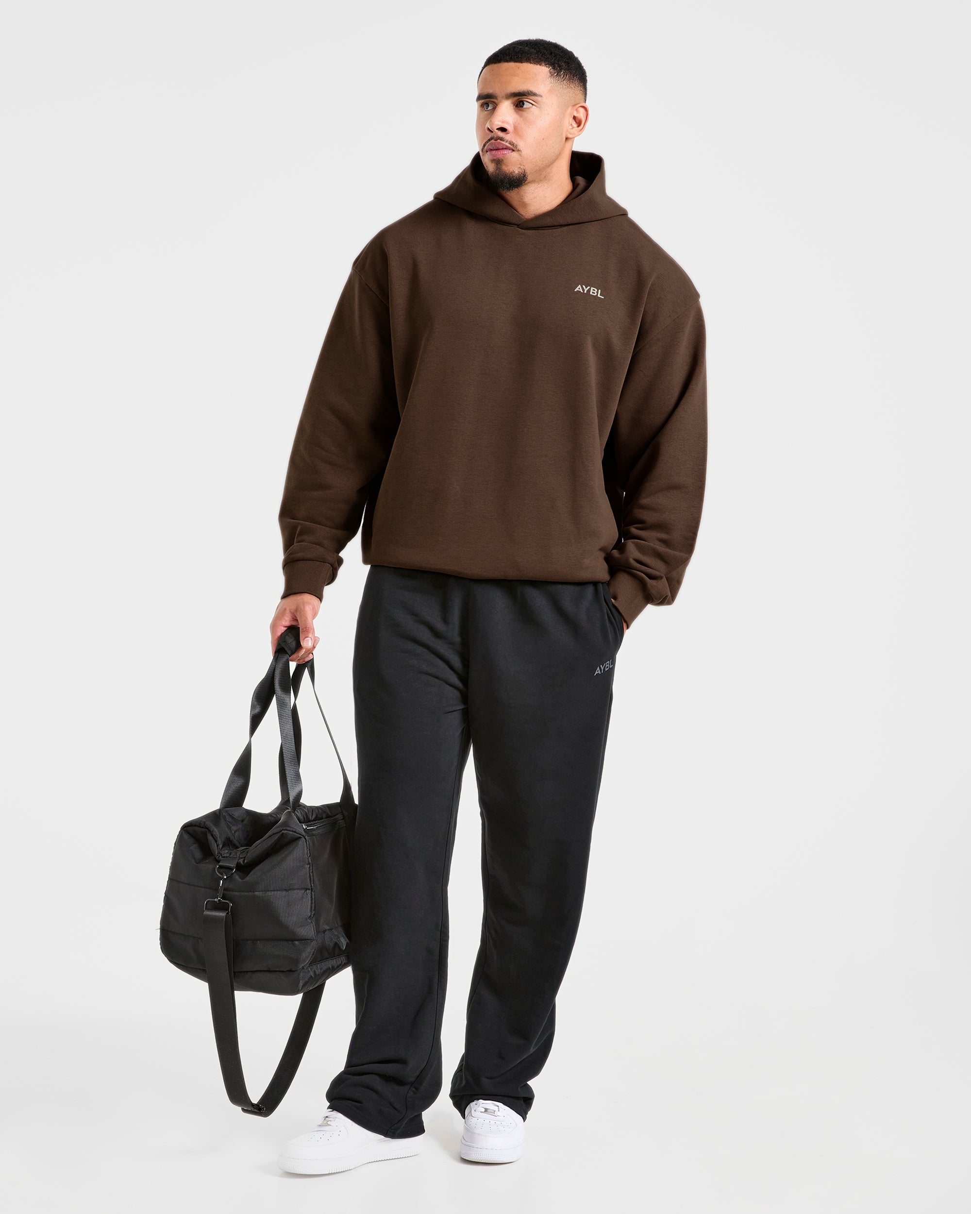 Essential Oversized Graphic Hoodie - Bruin