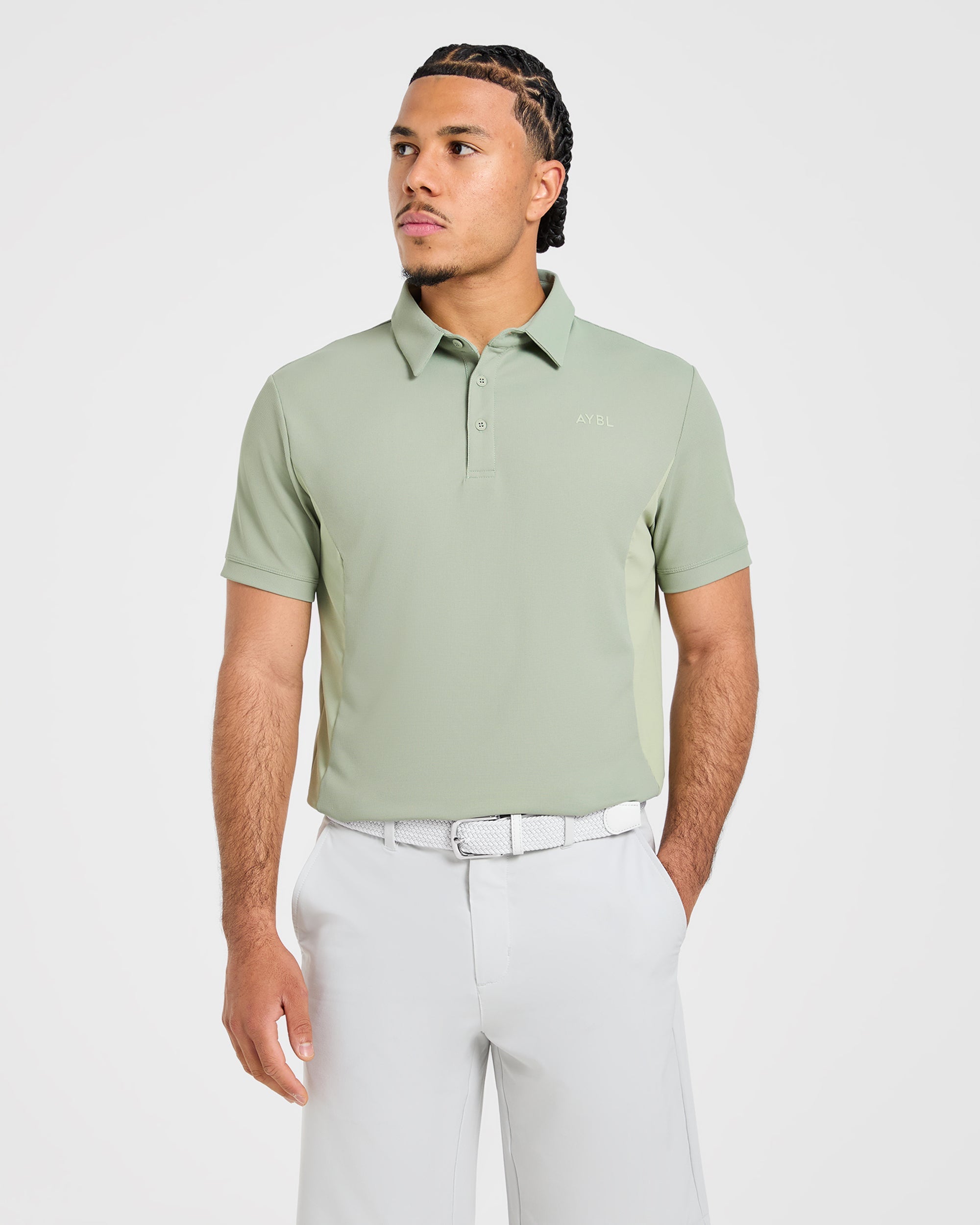 Edge Polo - Muted Olive Grün