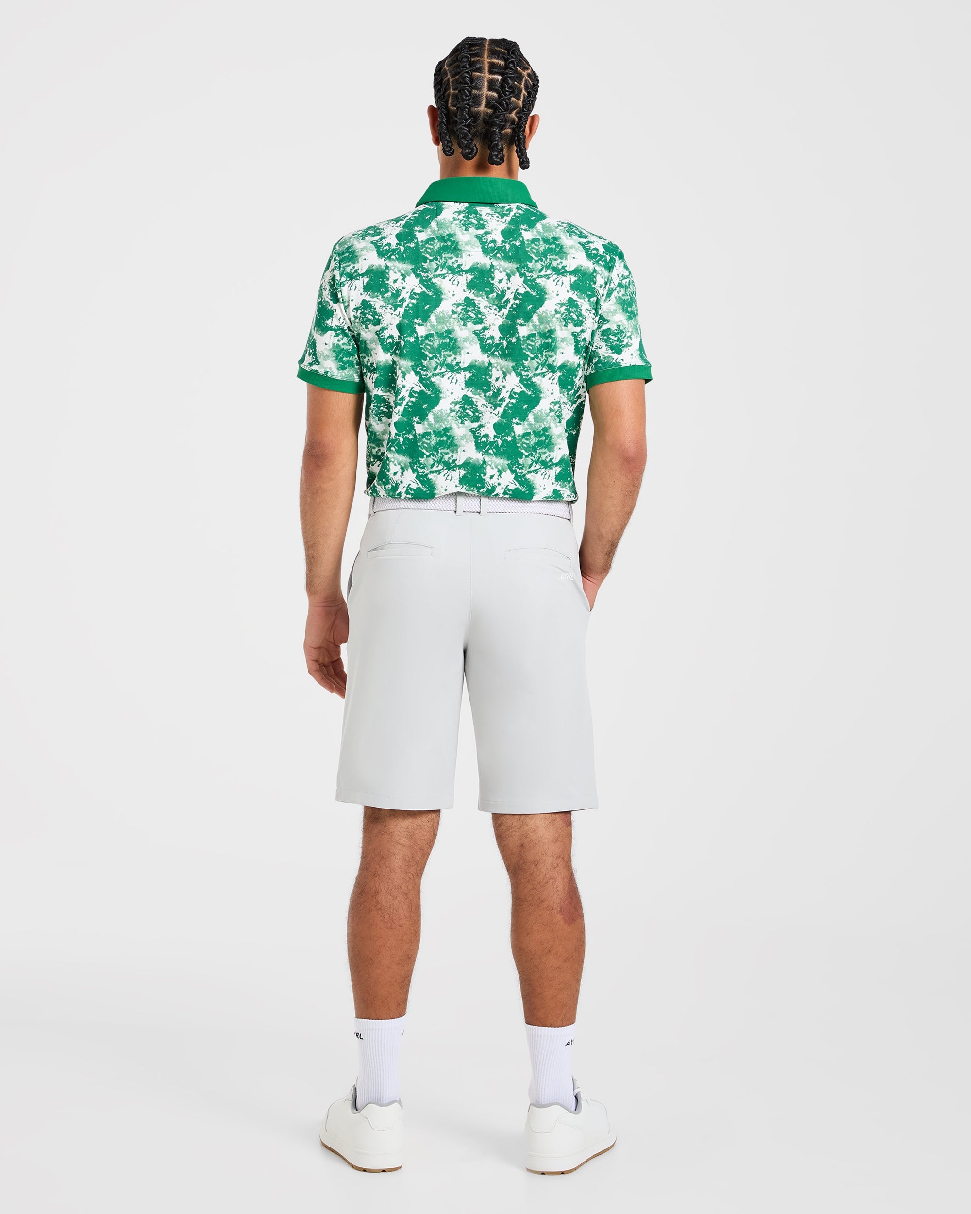 Precision Splatter Polo - Rye Groen/Crème
