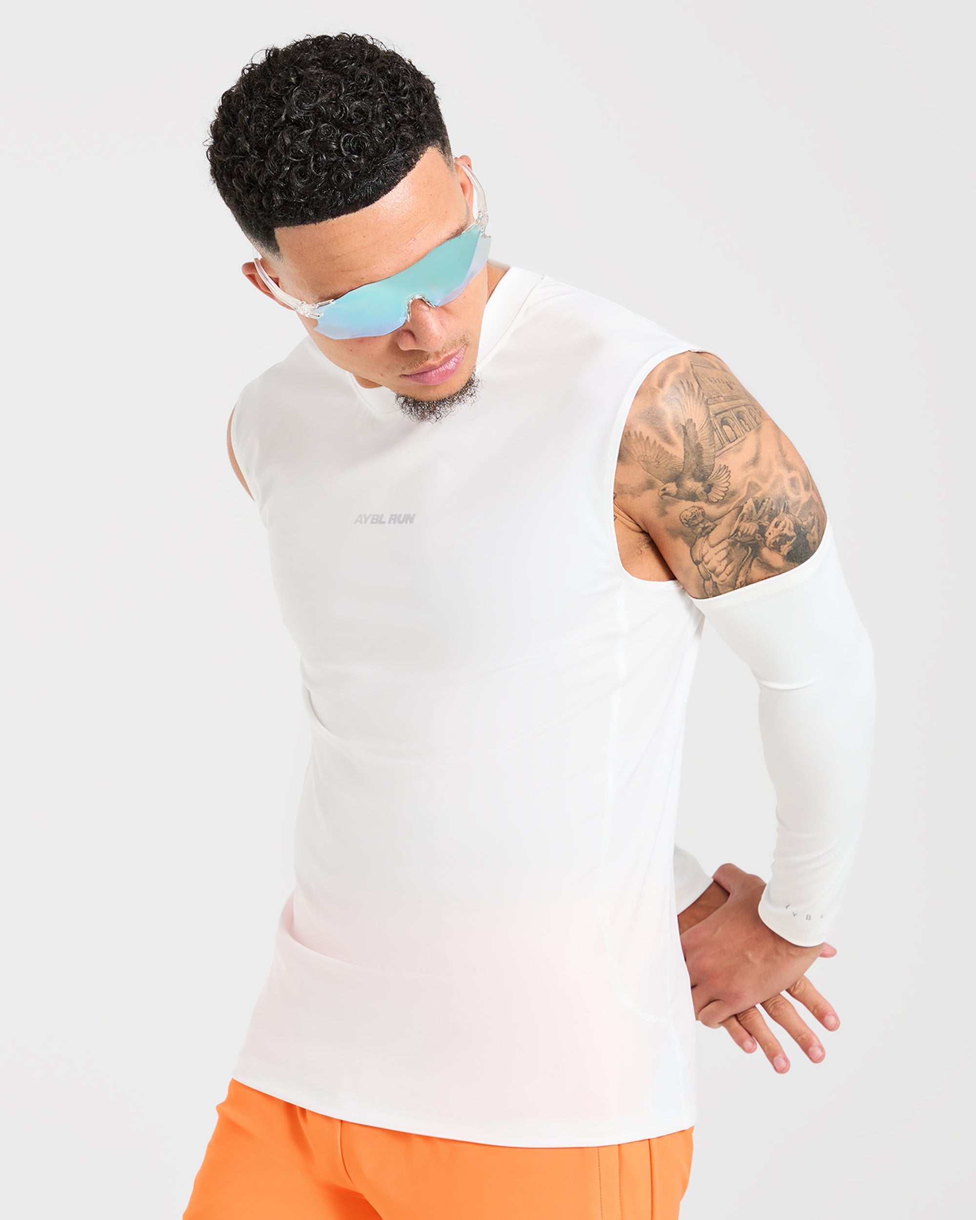 Run Slim Tank - Wit
