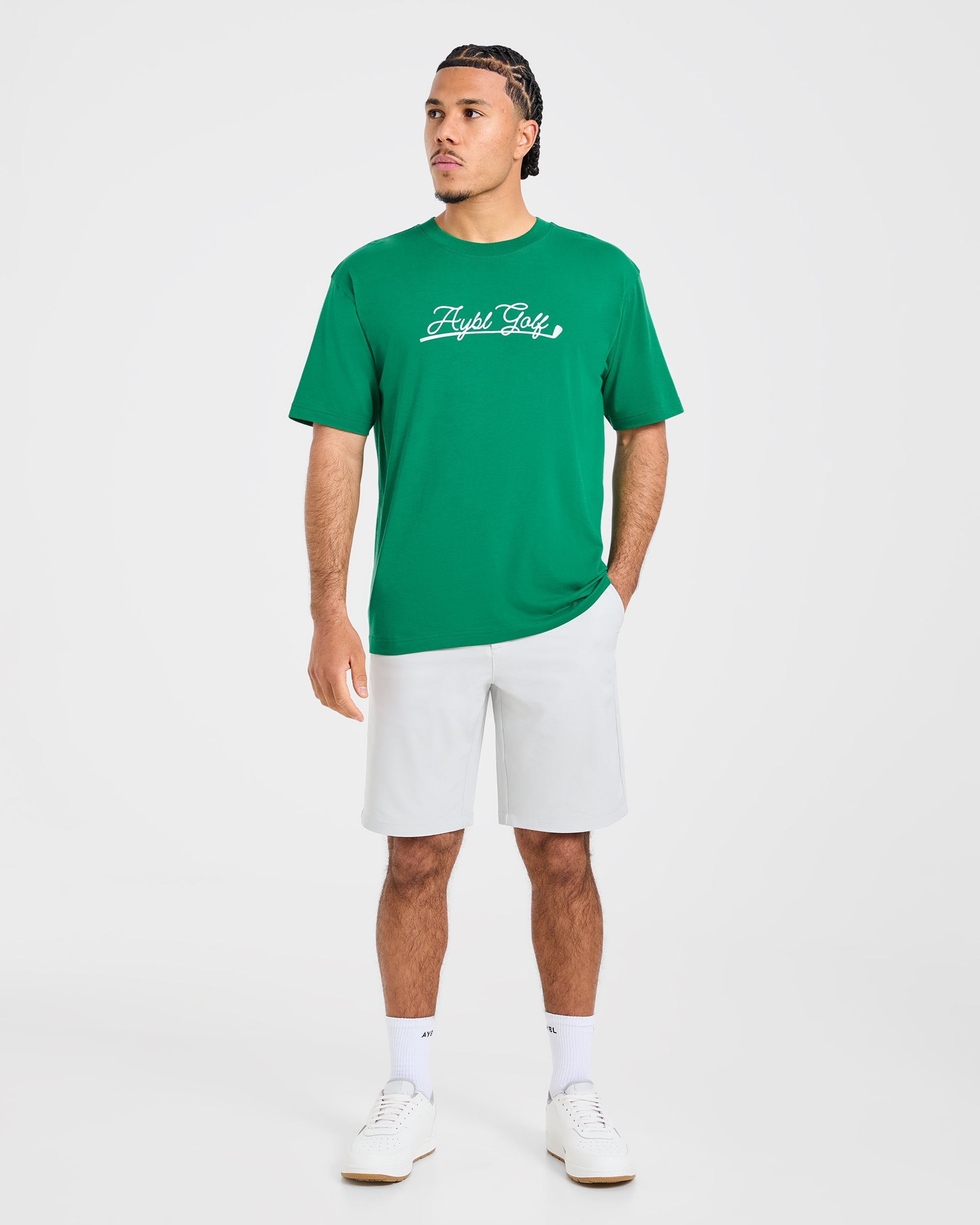 Golf Club T Shirt - Rye Groen/Crème