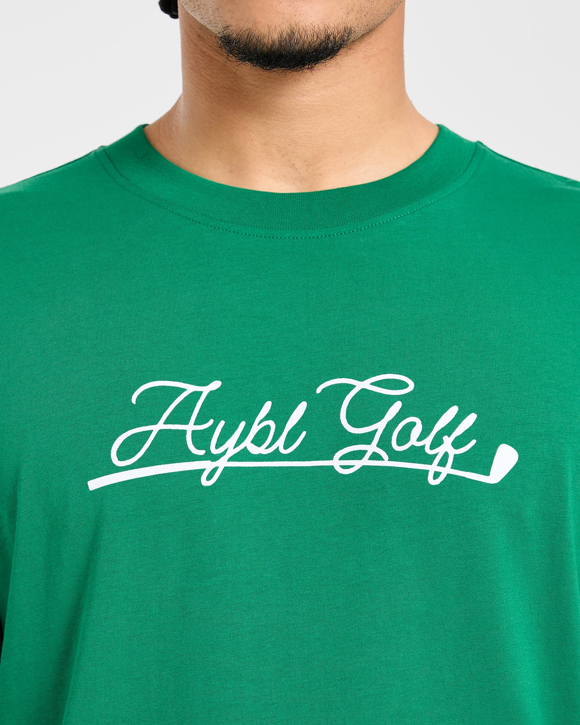 Golf Club T Shirt - Rye Groen/Crème