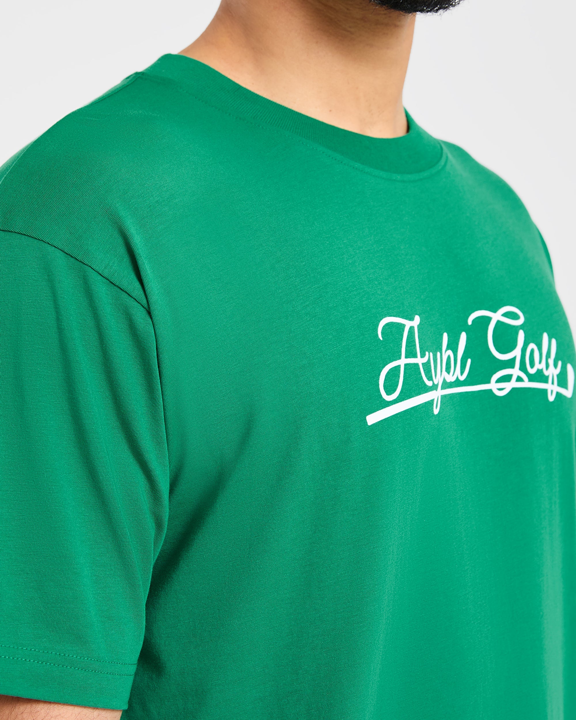 Golf Club T Shirt - Rye Groen/Crème