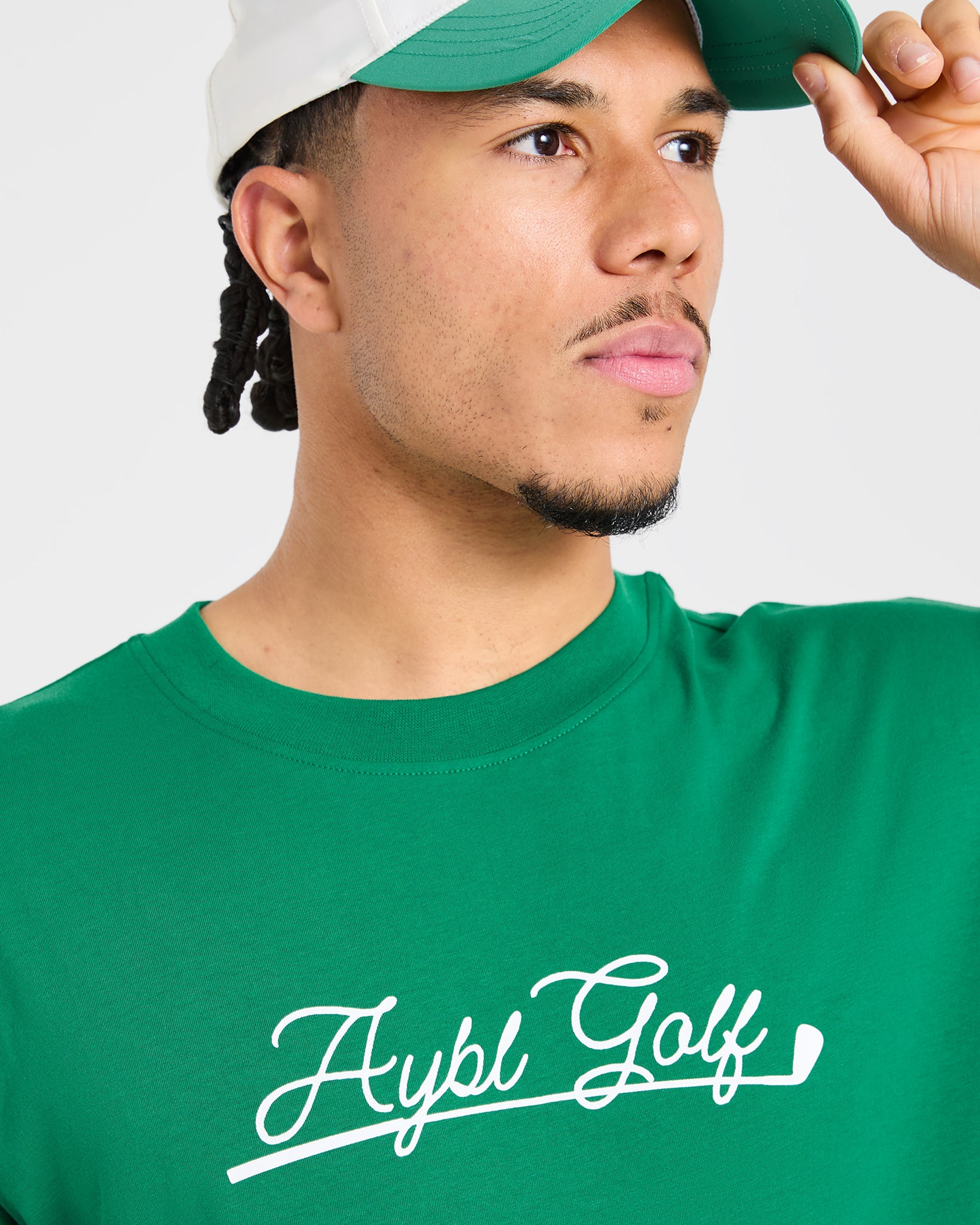 Golf Club T Shirt - Rye Groen/Crème
