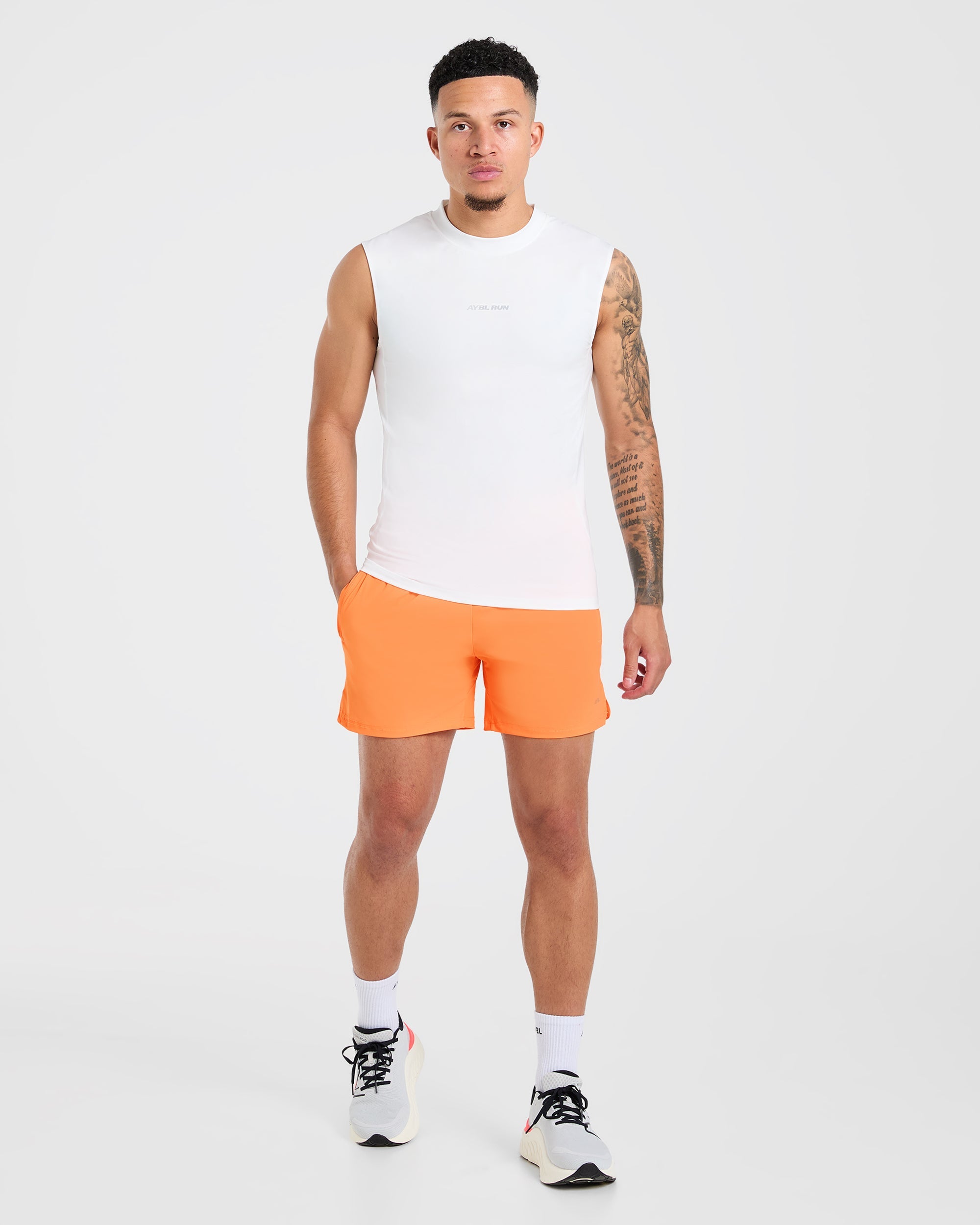 Run 5" Shorts - Bright Oranje