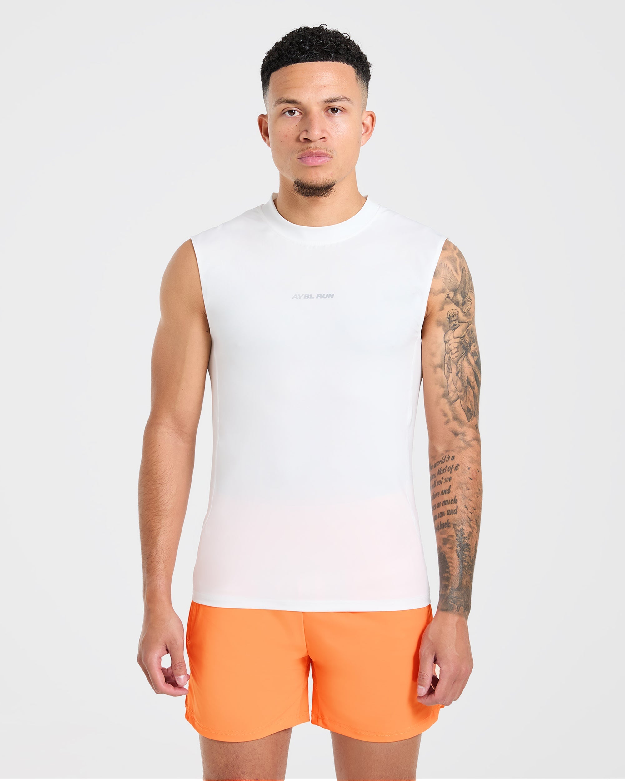 Run Slim Tank - Wit