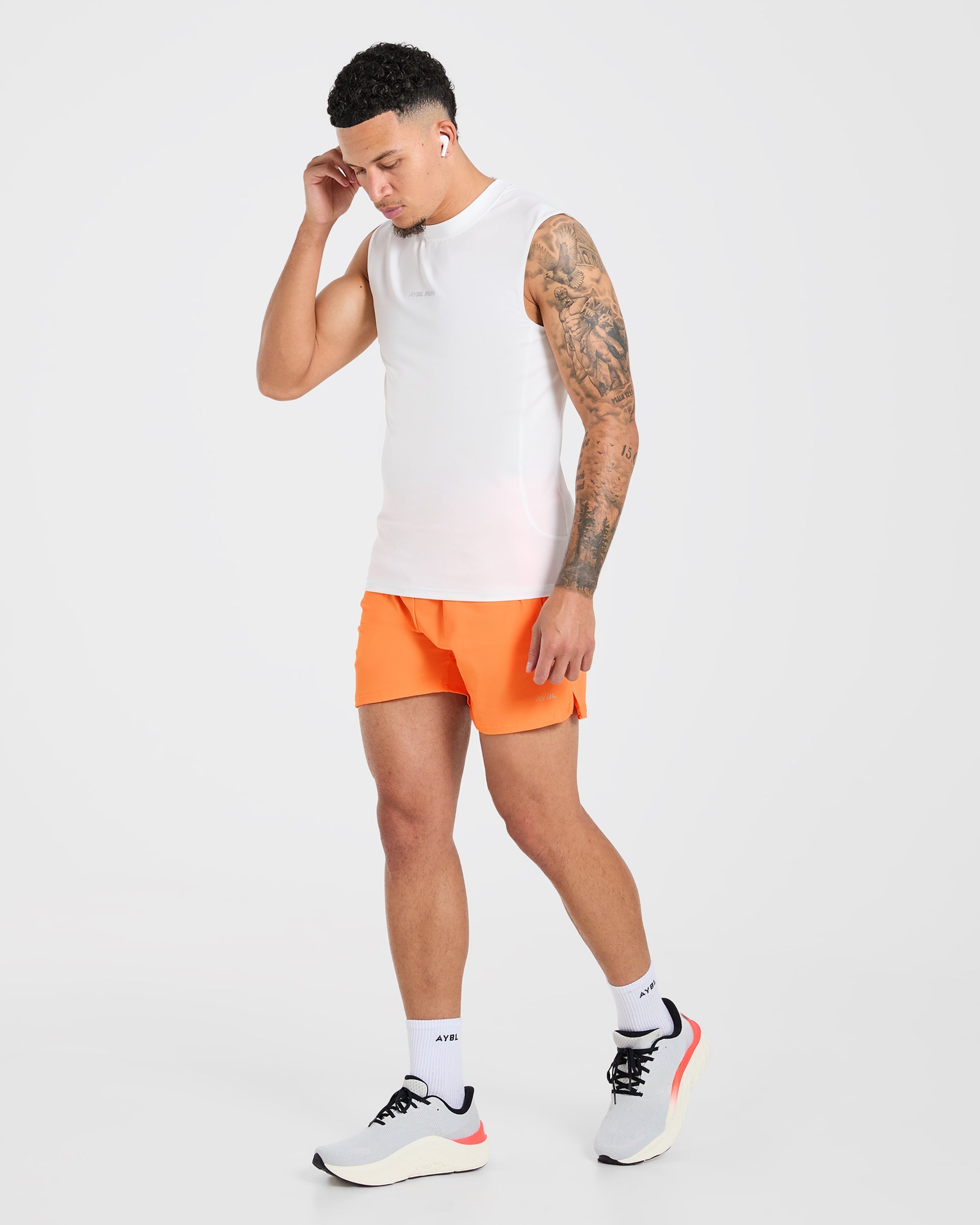 Run 5" Shorts - Bright Oranje