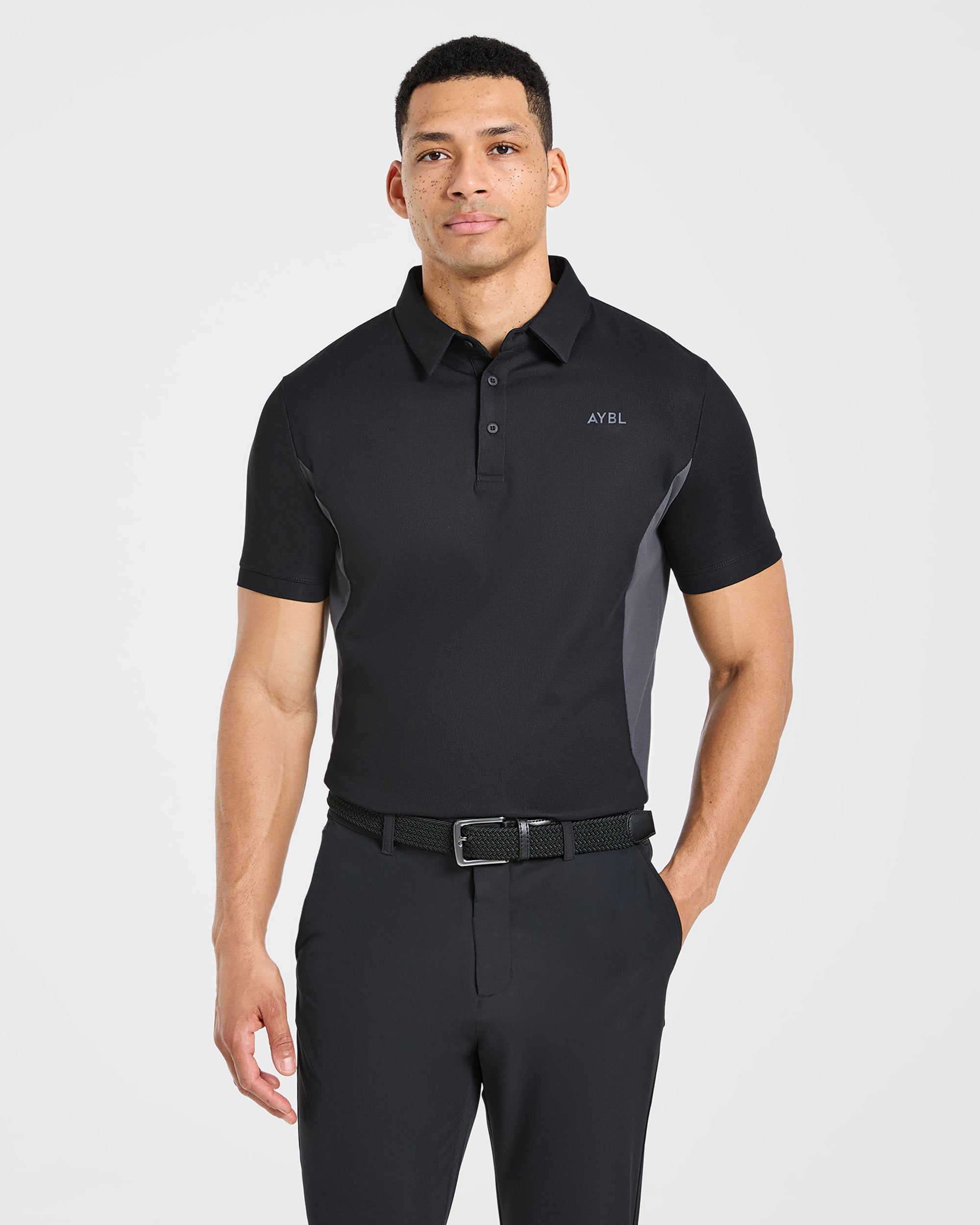 Edge Polo - Schwarz/Charcoal