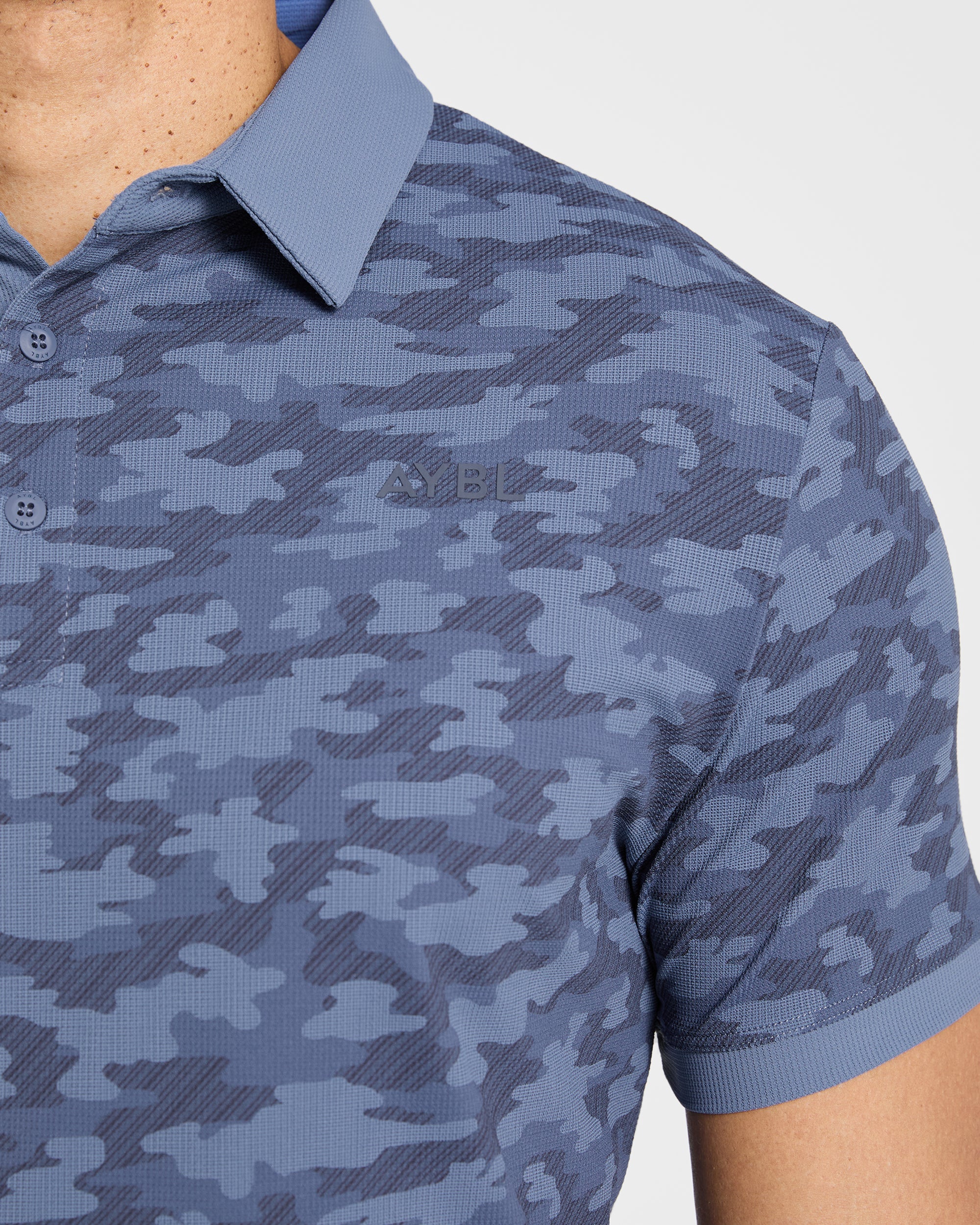 Precision Camo Polo - Blauw