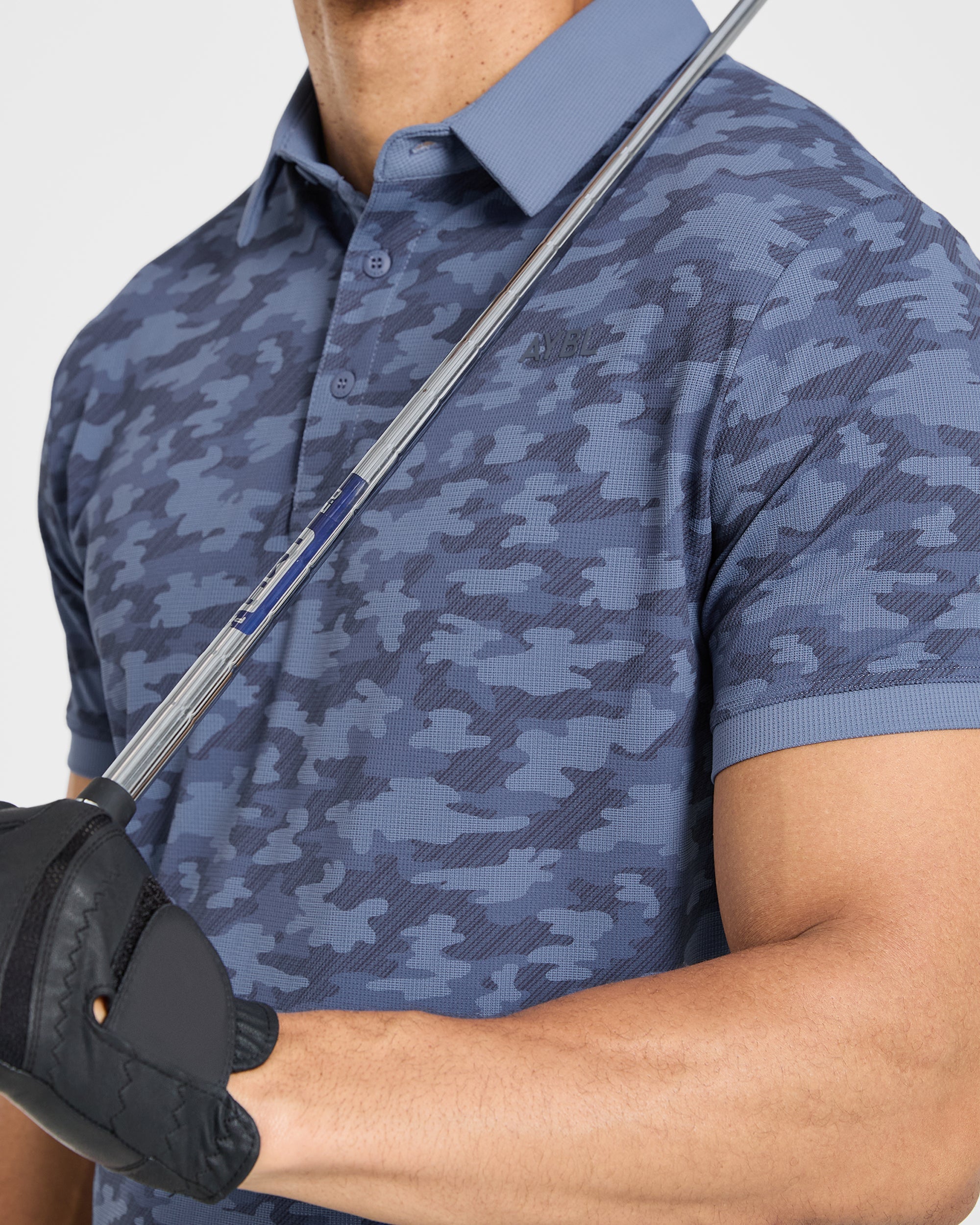 Precision Camo Polo - Blauw