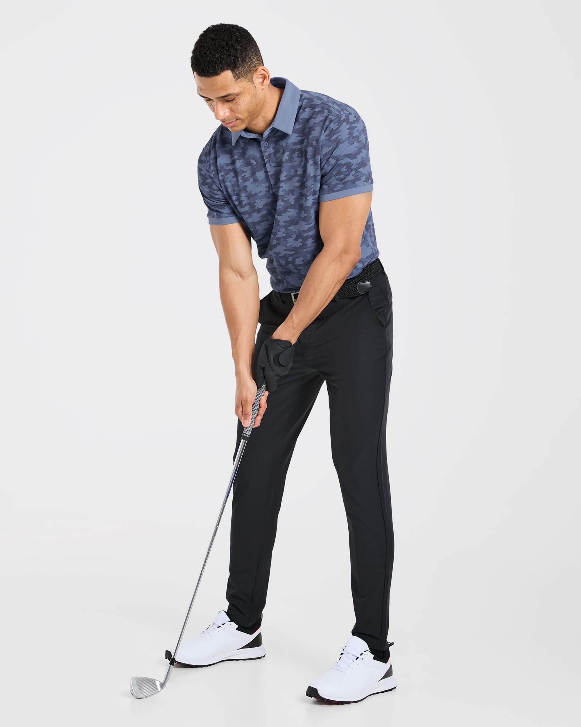 Precision Camo Polo - Blauw