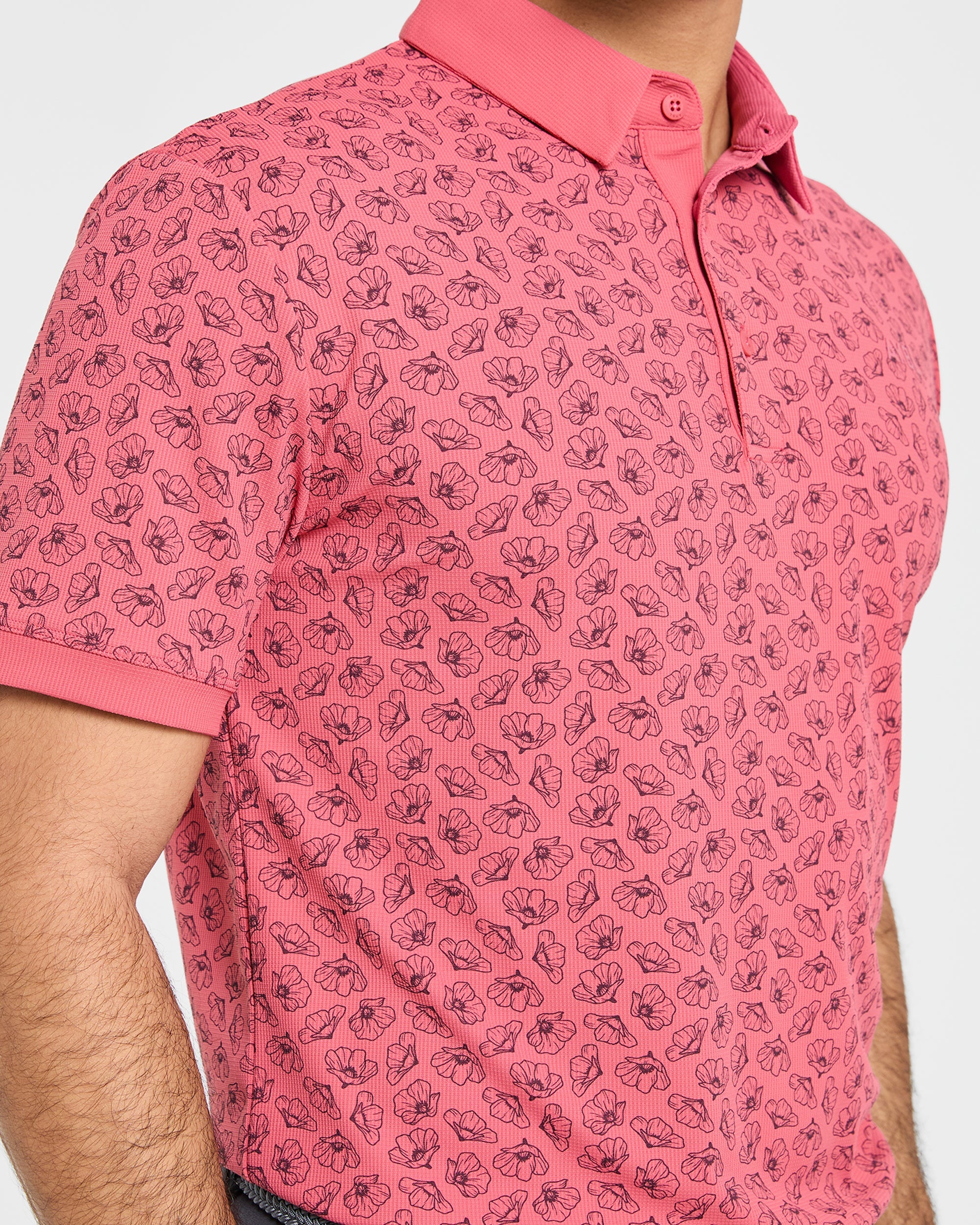 Precision Camellias Polo - Rood