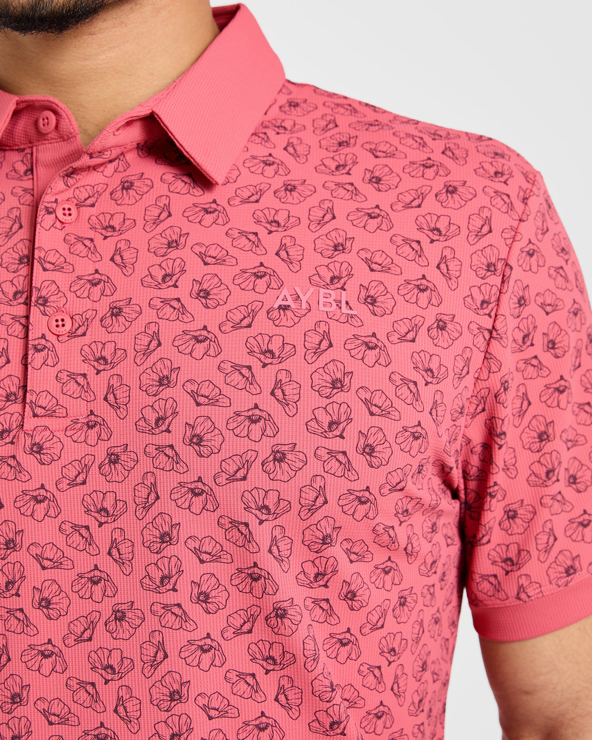 Precision Camellias Polo - Rood