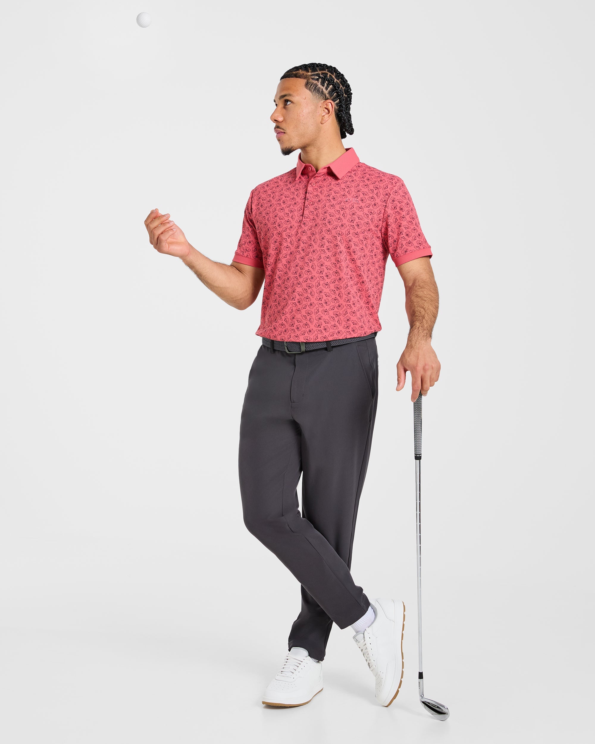 Precision Camellias Polo - Rood