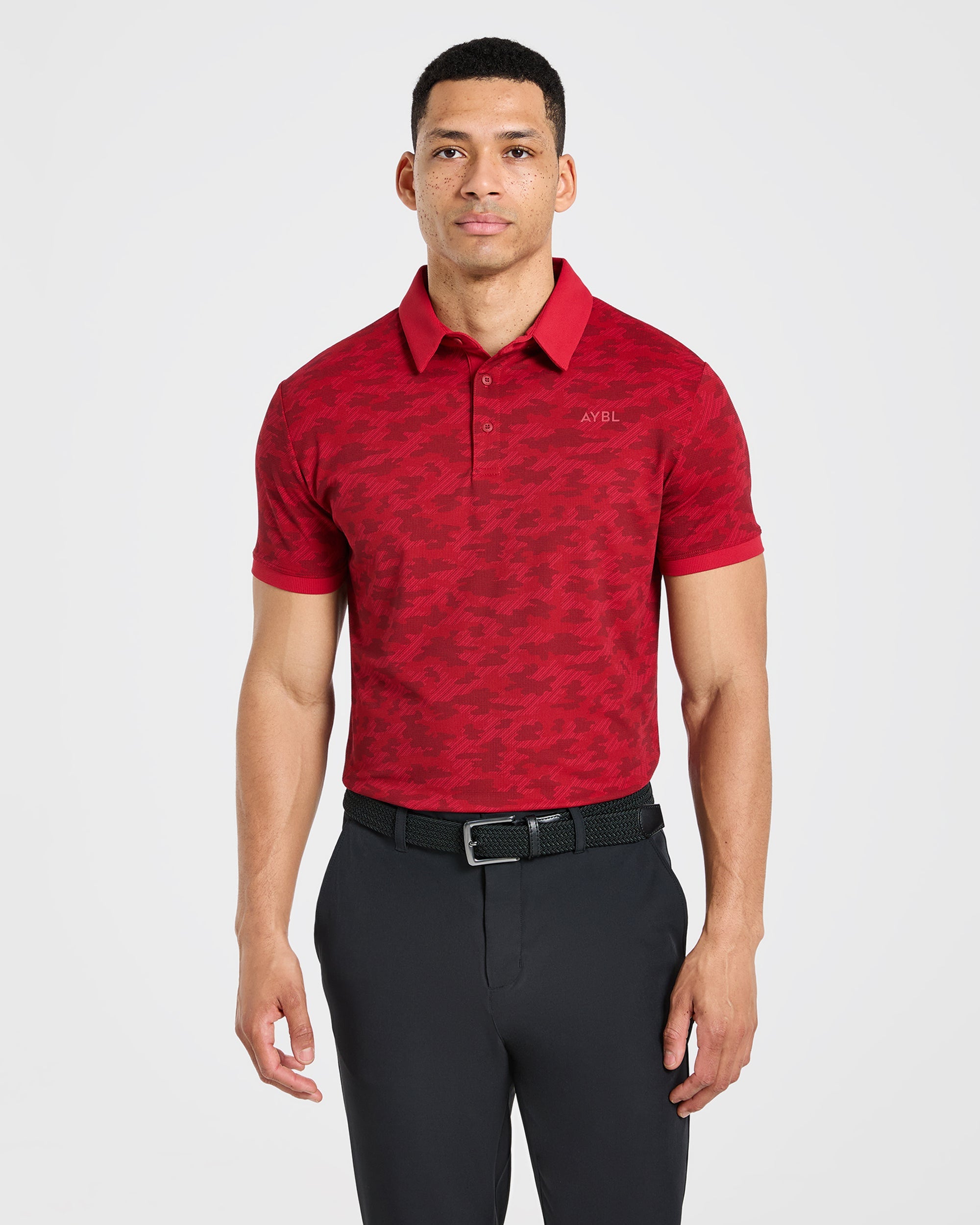 Precision Camo Polo - Muted Rood