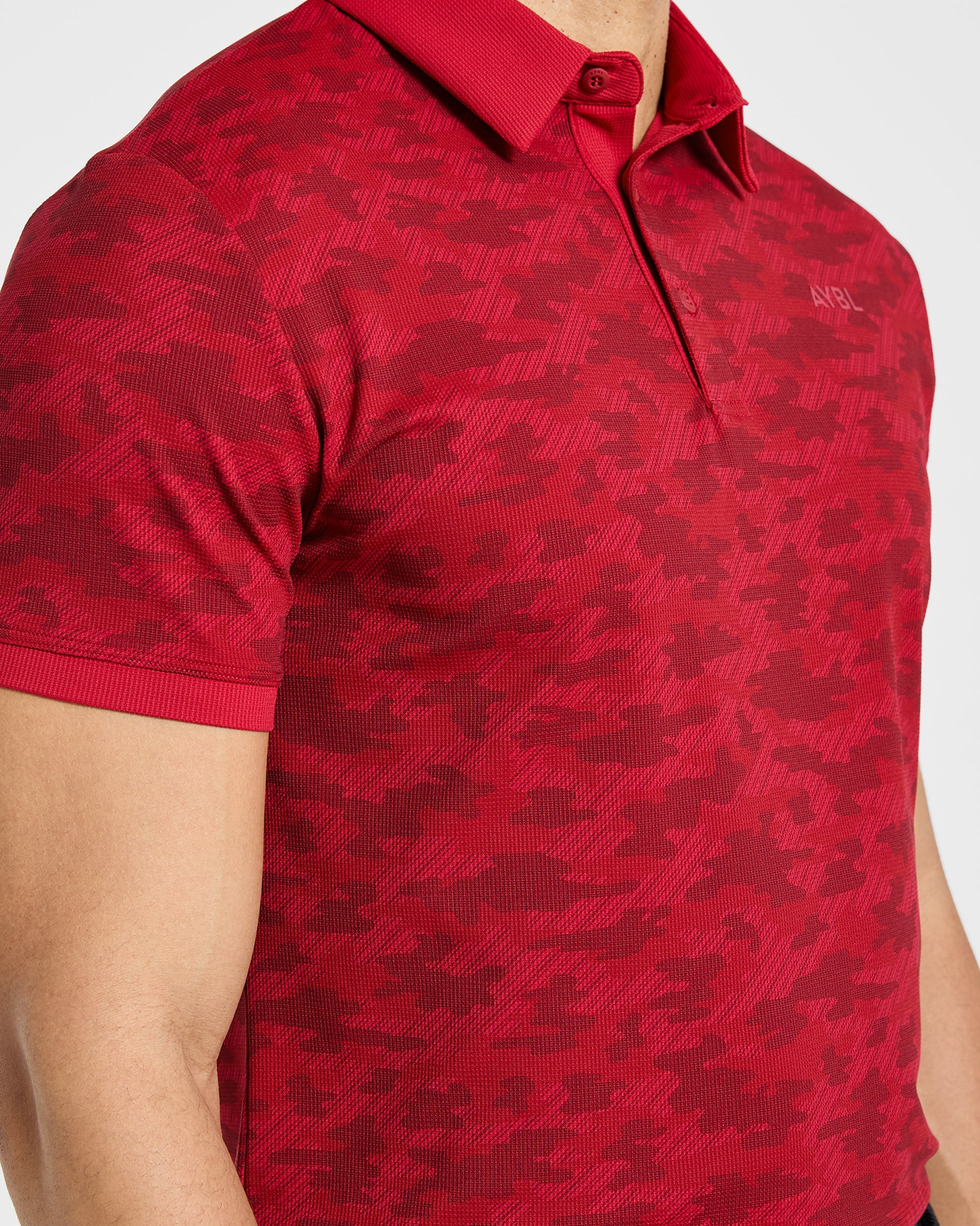 Precision Camo Polo - Muted Rood