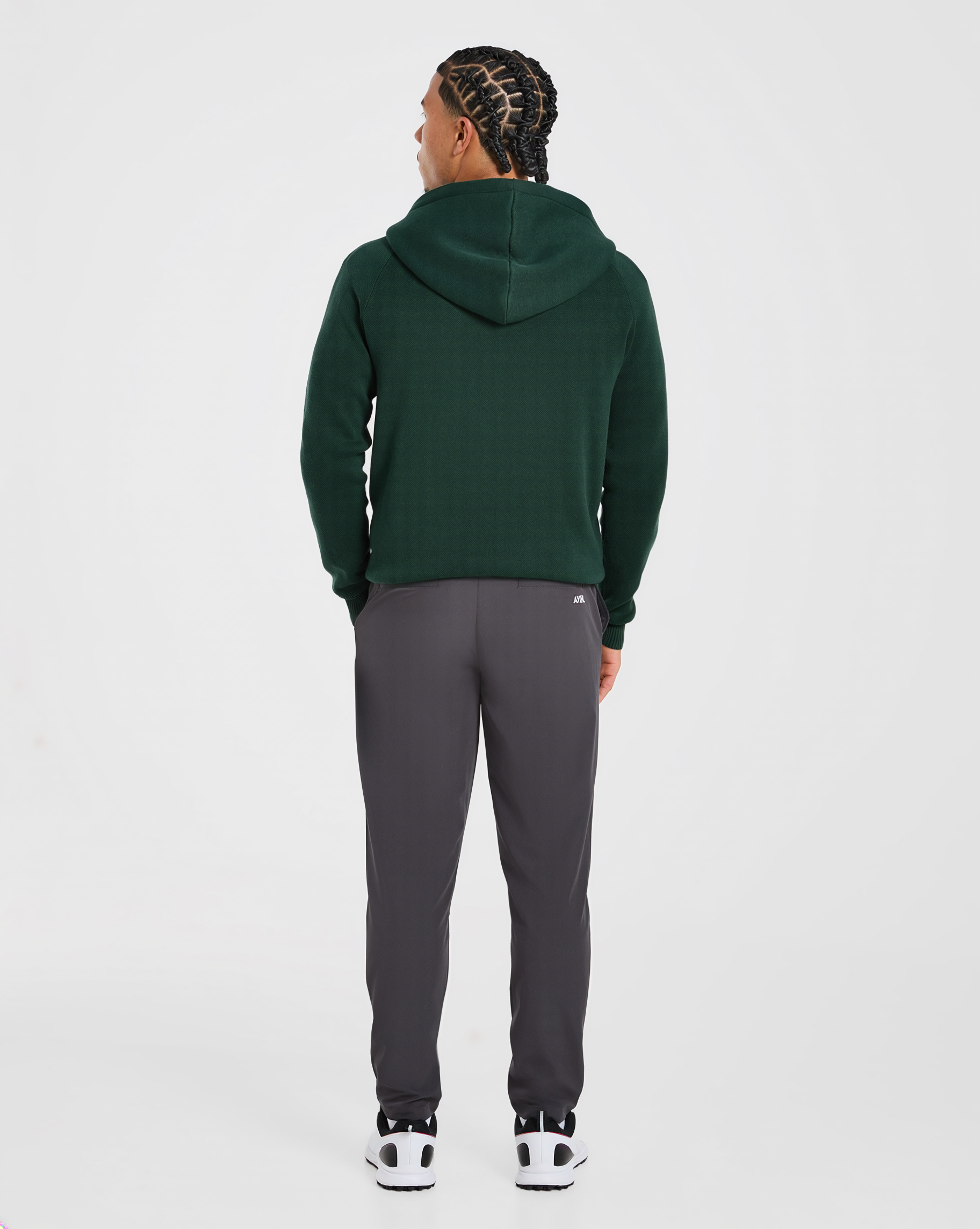 Golf Club Knitted Hoodie - Pine Groen
