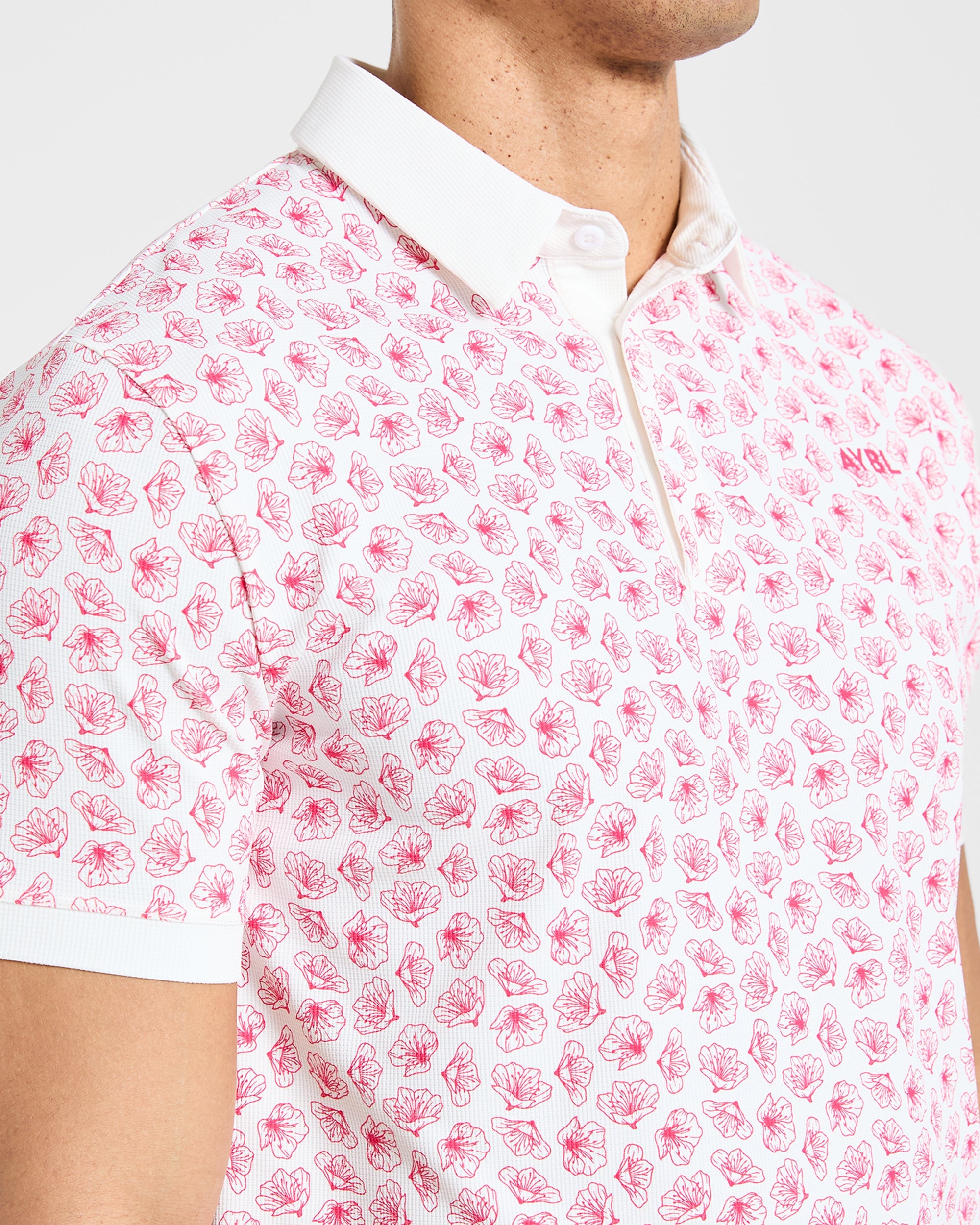 Precision Azalea Polo - Wit/Azalea Rosa