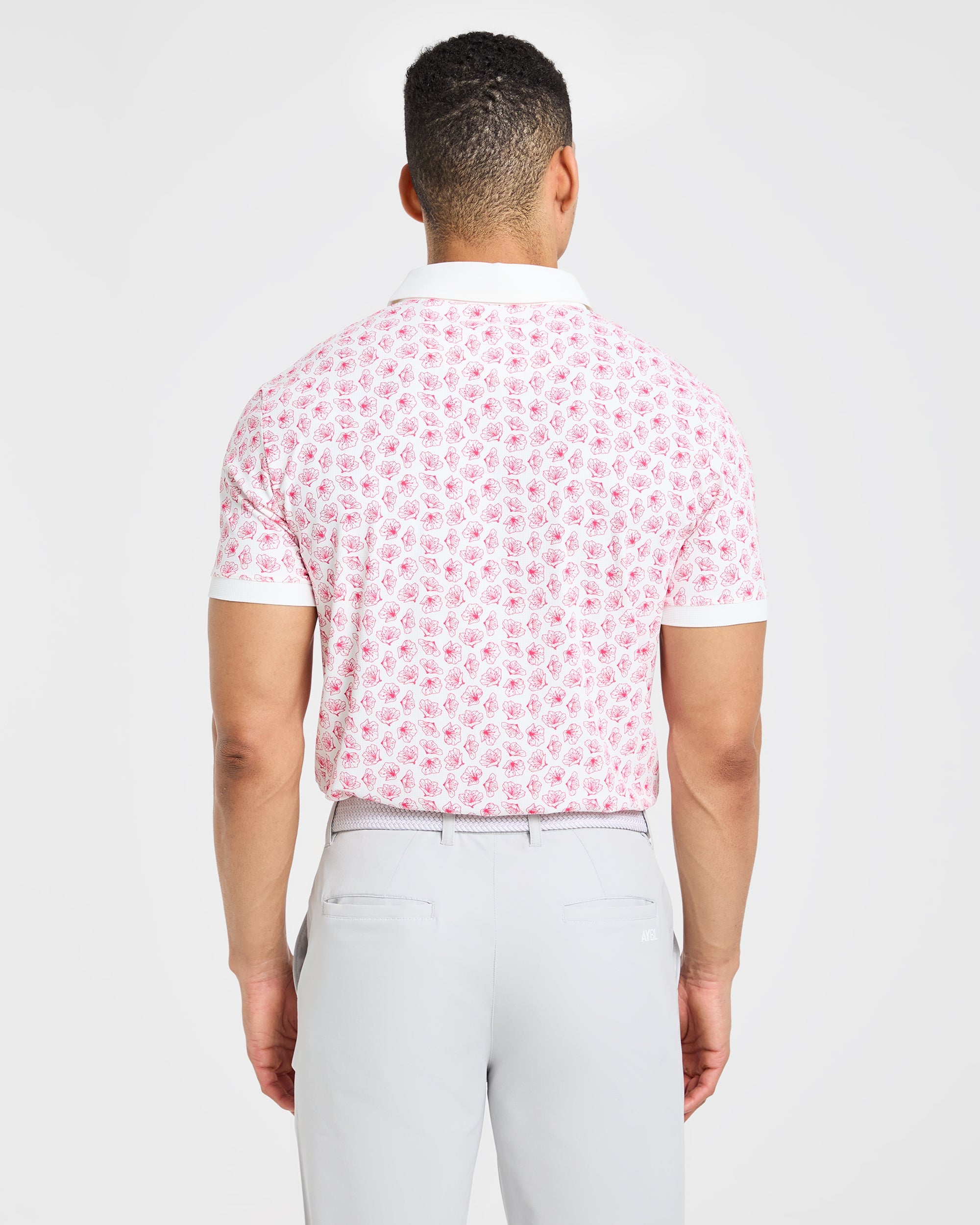 Precision Azalea Polo - Wit/Azalea Rosa