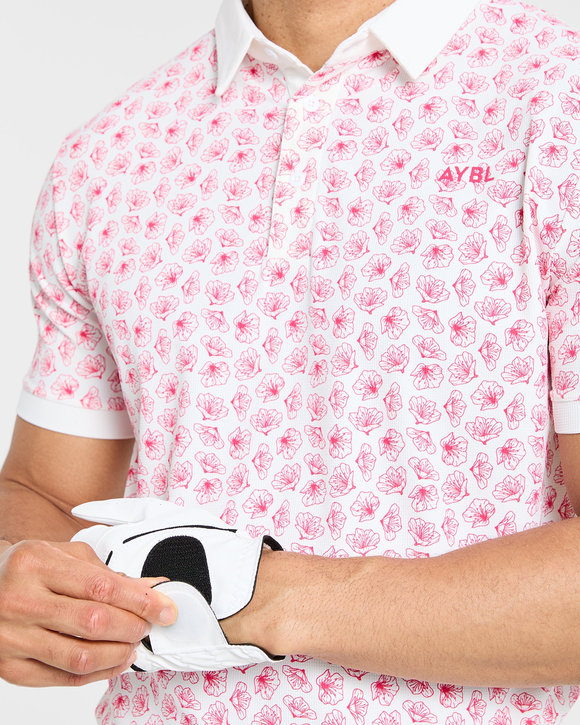Precision Azalea Polo - Wit/Azalea Rosa