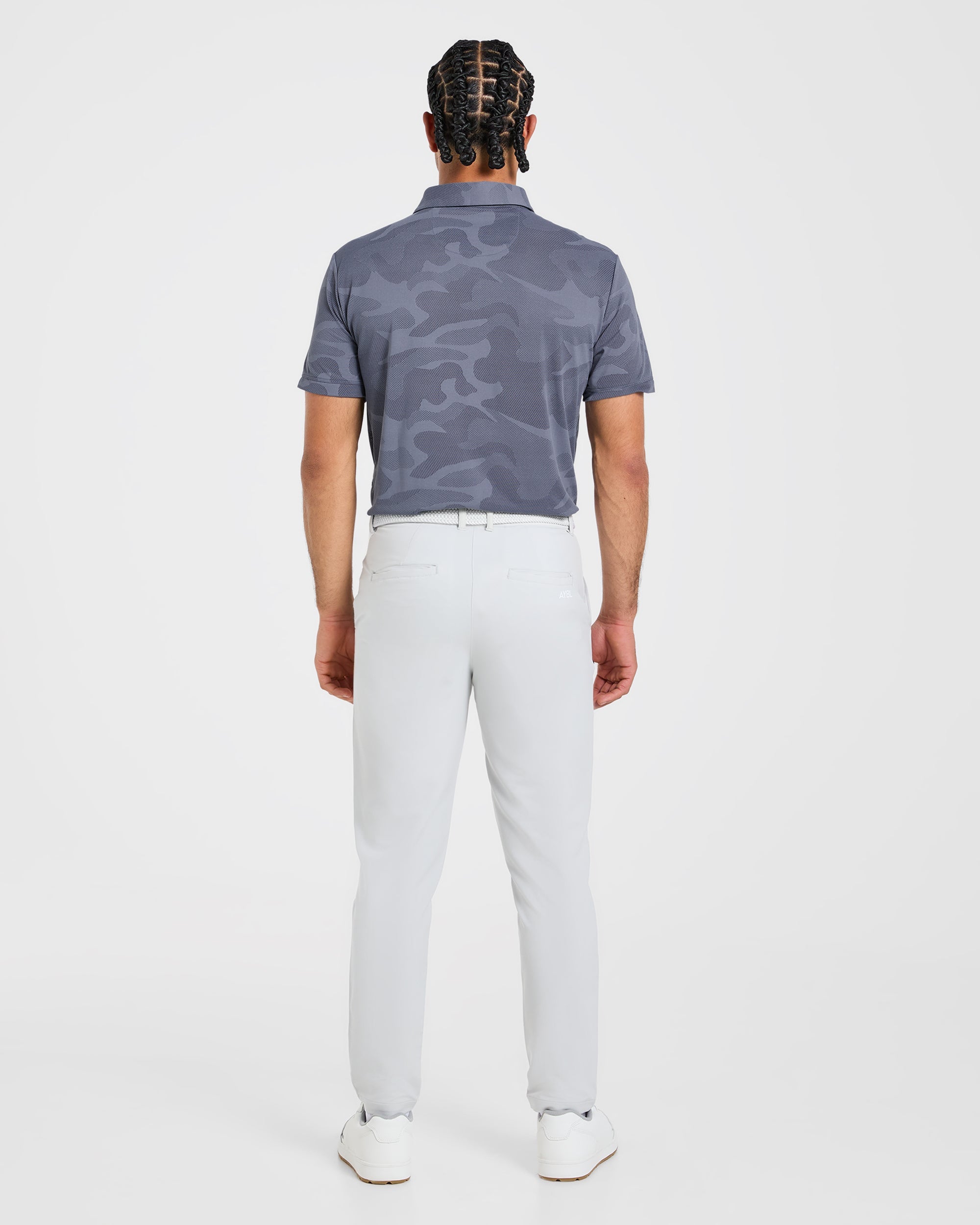 Camo Polo - Slate Blau