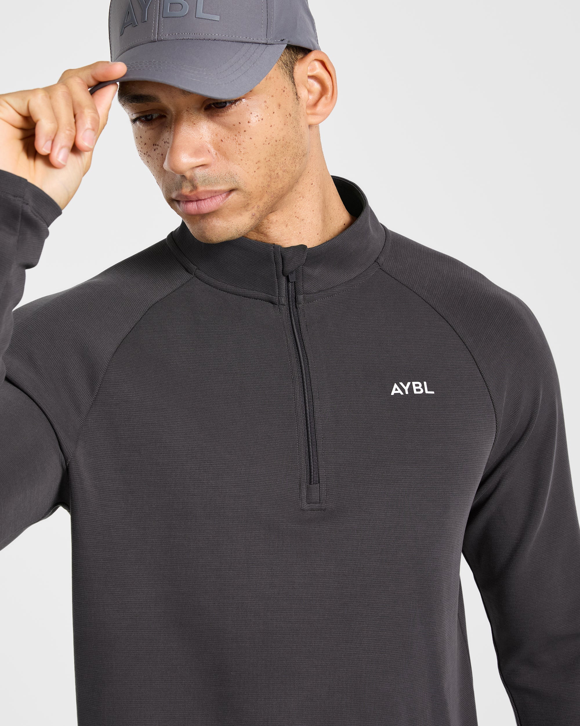 Precision Hybrid 1/4 Zip Pullover - Charcoal