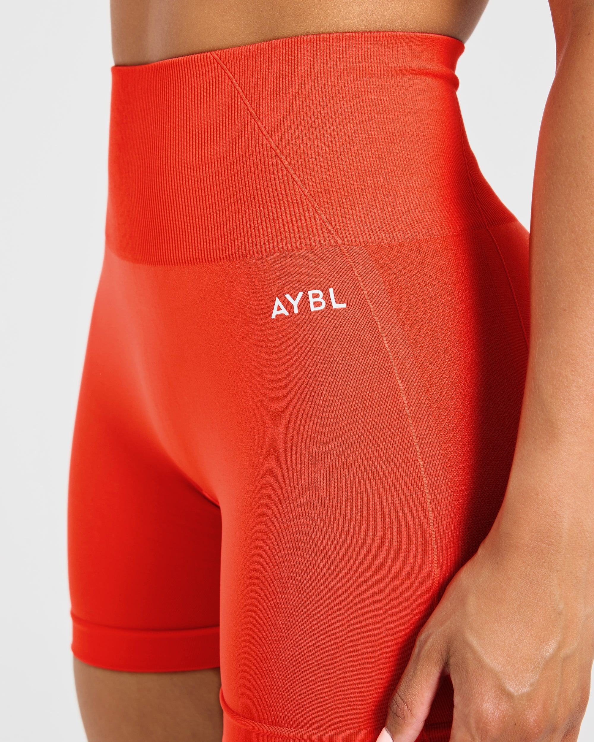 Empower Seamless Shorts - Hot Orange