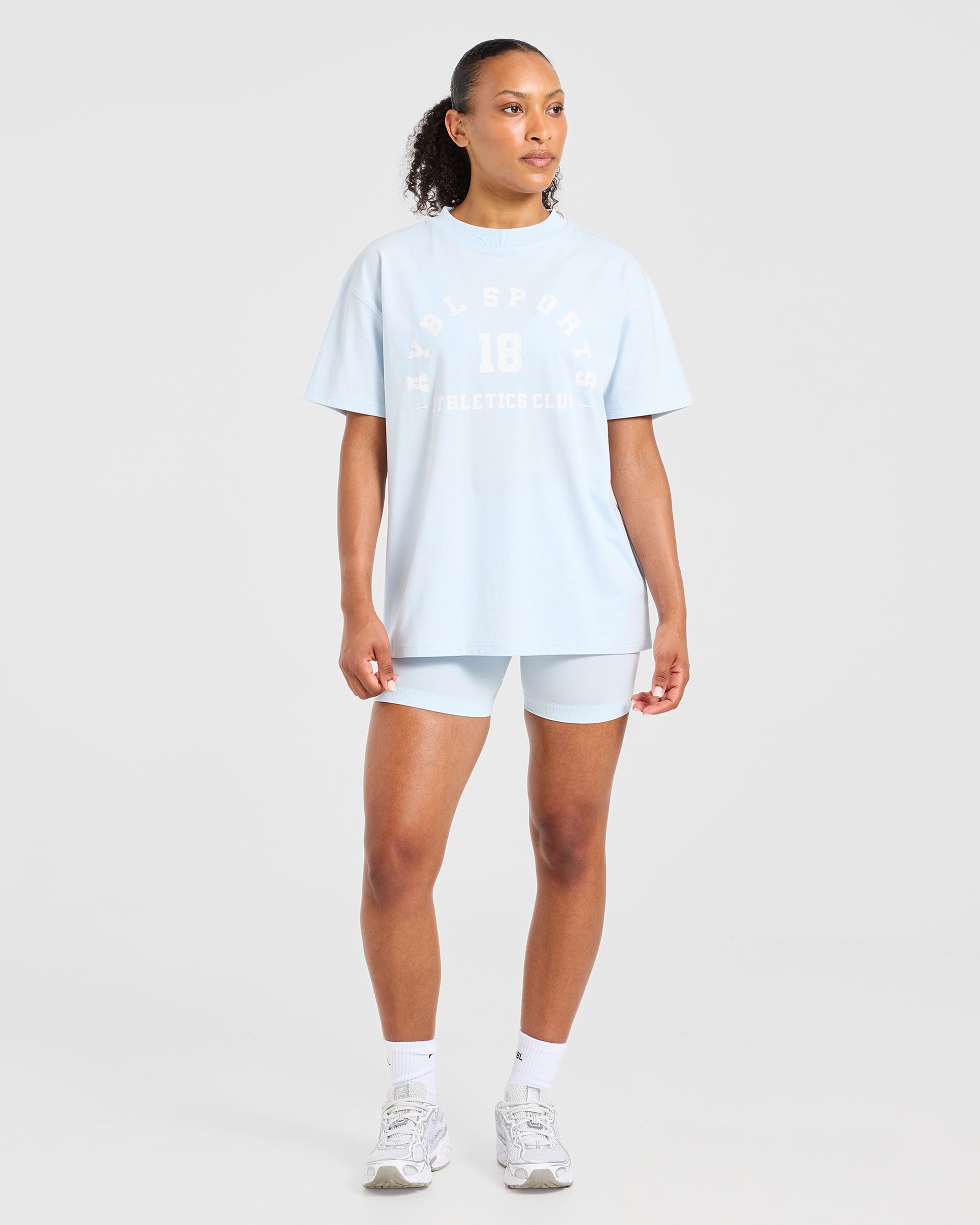 AYBL Sports 18 Oversized T Shirt - Iced Blauw