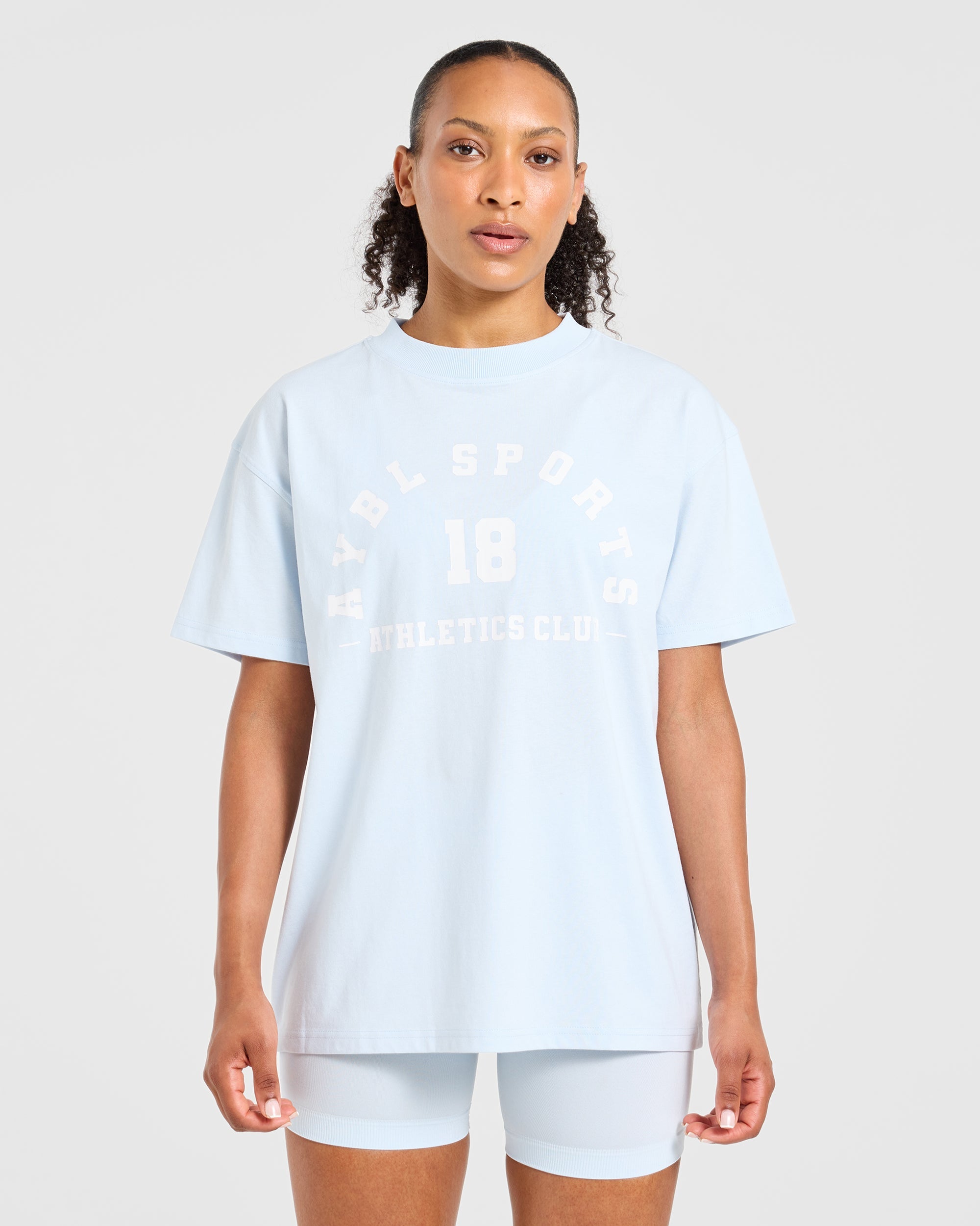 AYBL Sports 18 Oversized T Shirt - Iced Blauw