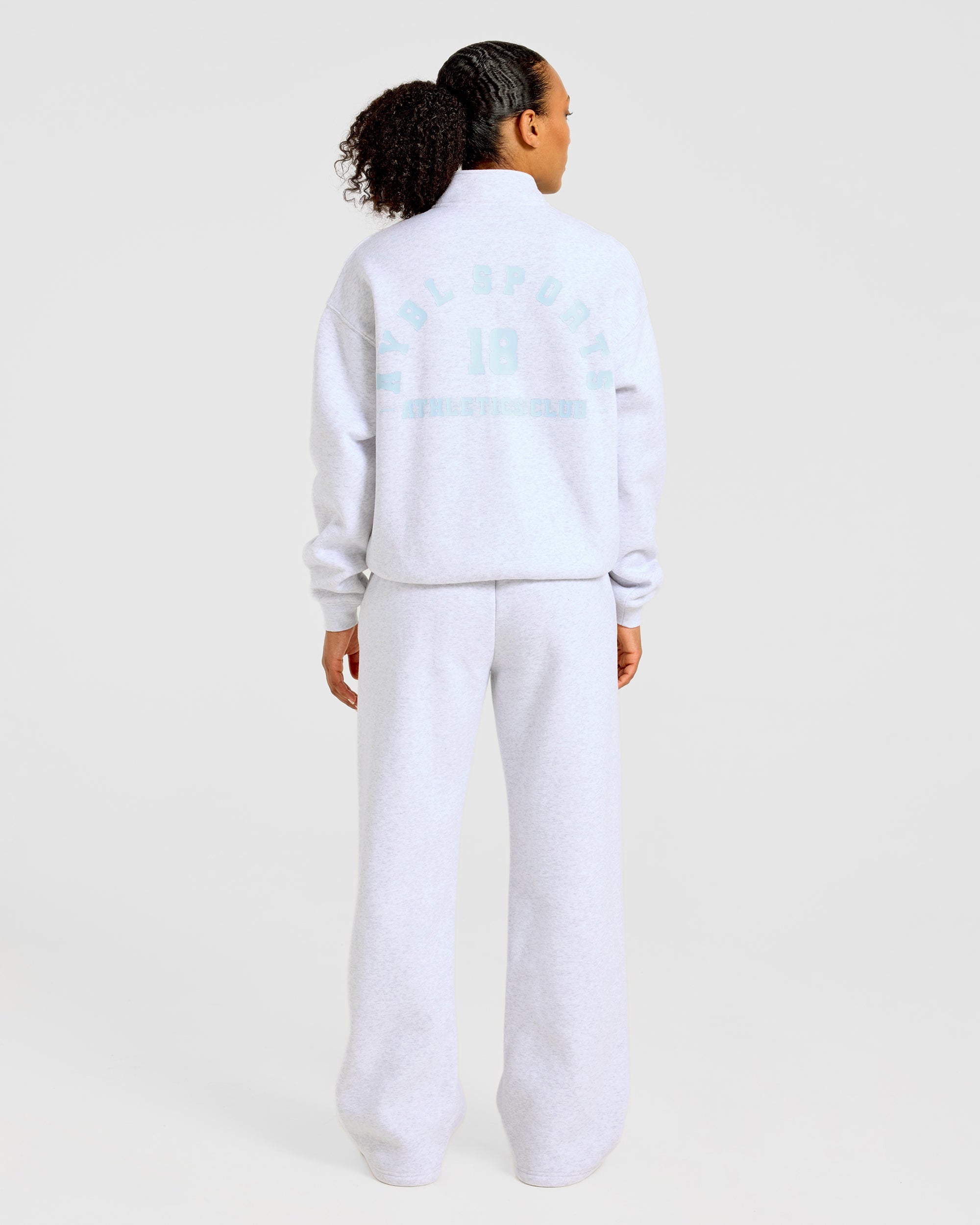 AYBL Sports 18 Oversized Straight Leg Joggers - Heather Grijs