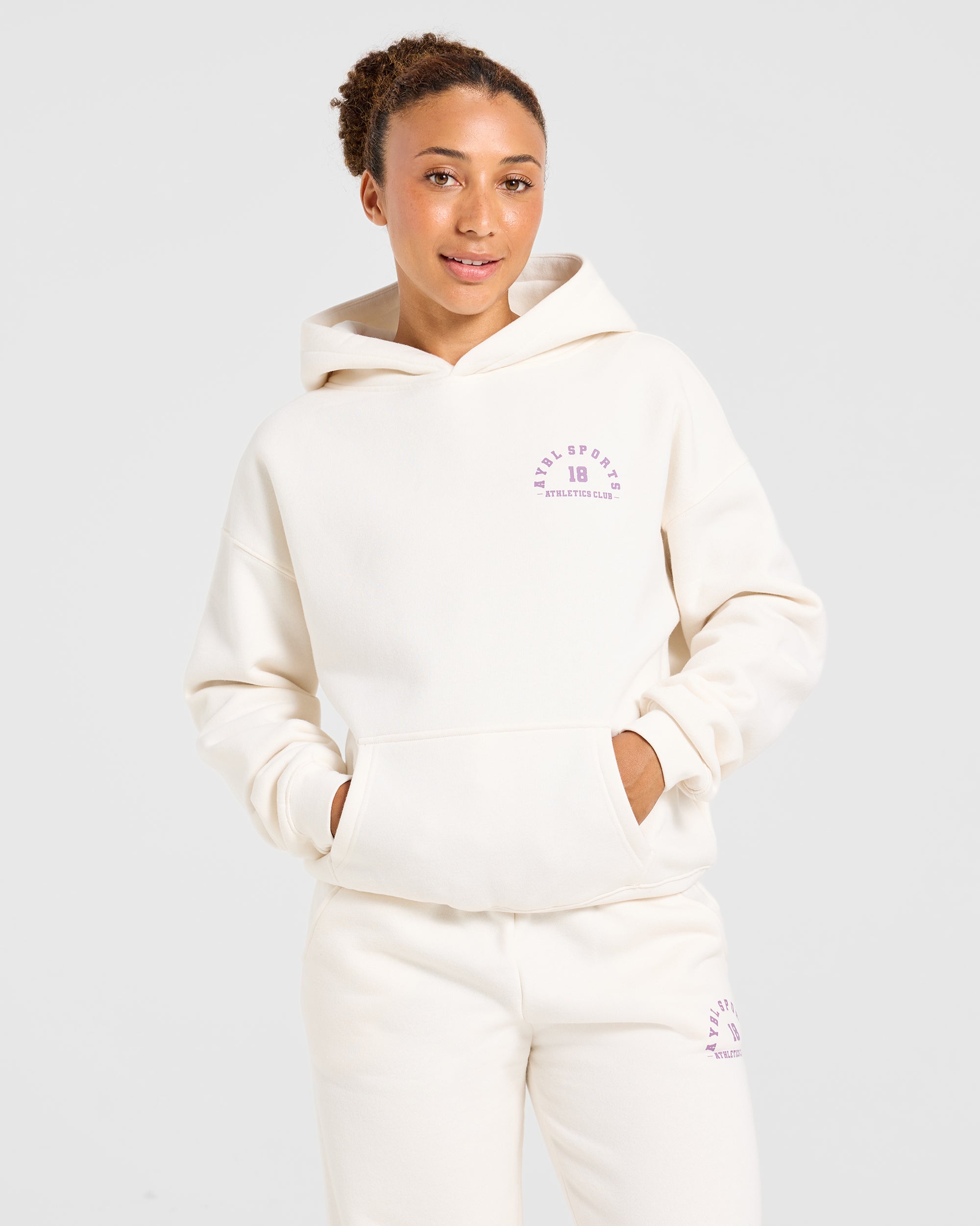 AYBL Sports 18 Oversized Hoodie - Off Wit