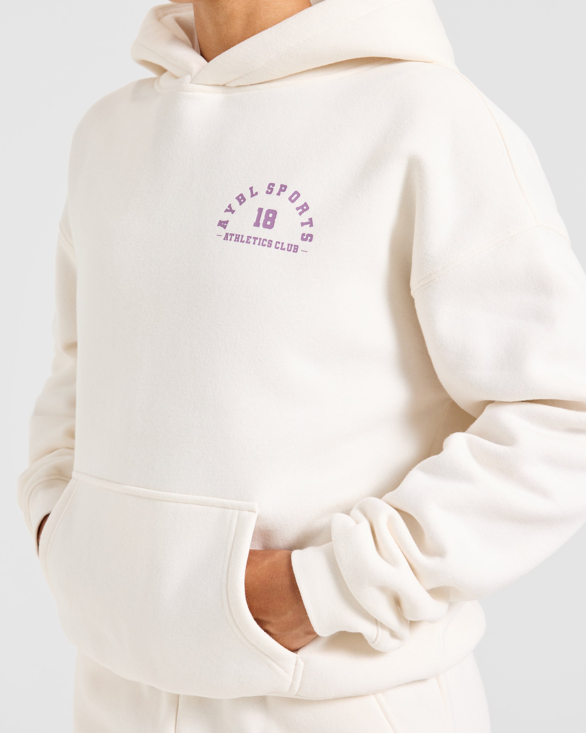 AYBL Sports 18 Oversized Hoodie - Off Wit